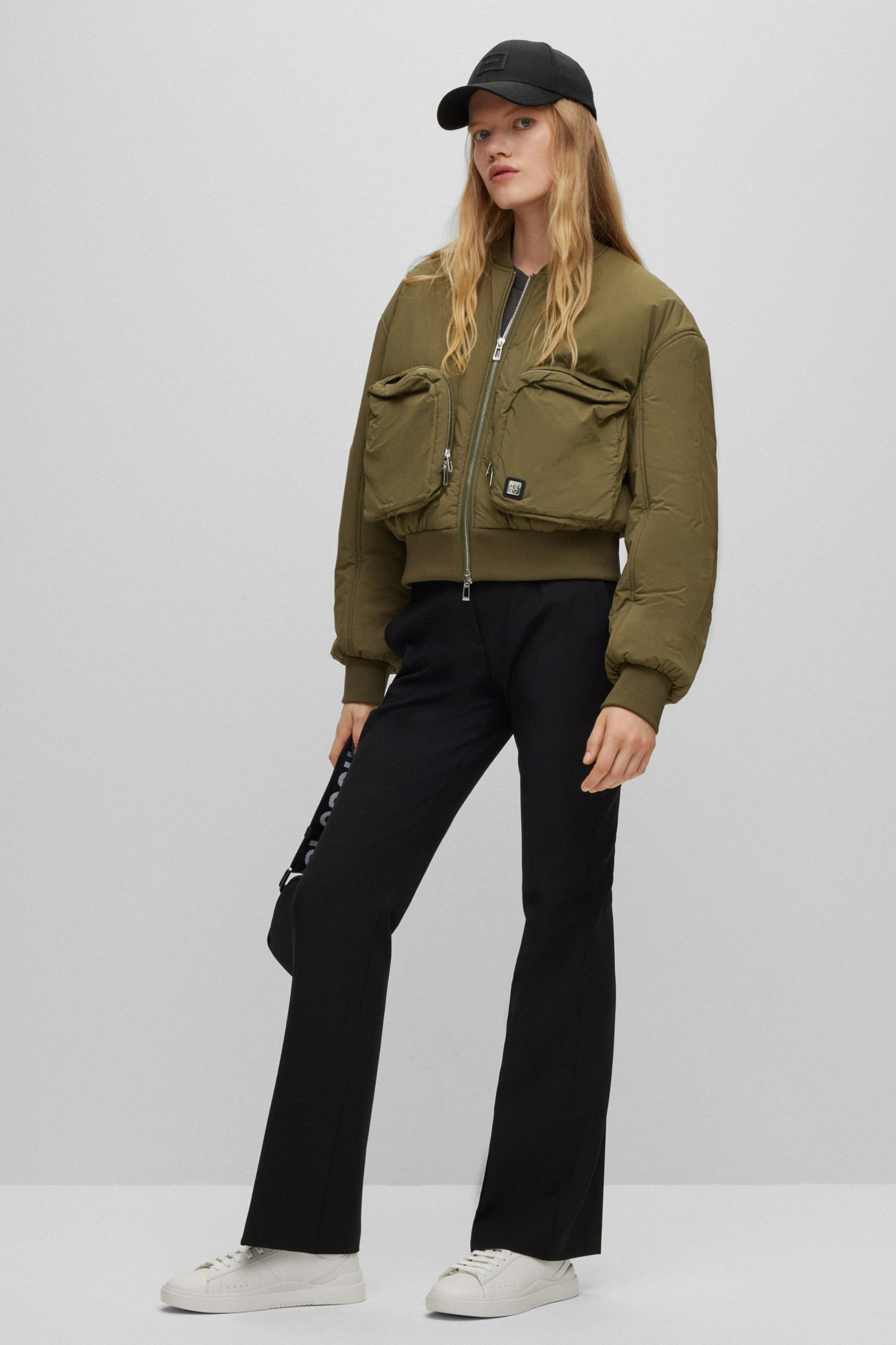 HUGO Leather Sneakers Blake Mantel, Jacke, Hosen, Mann, Person