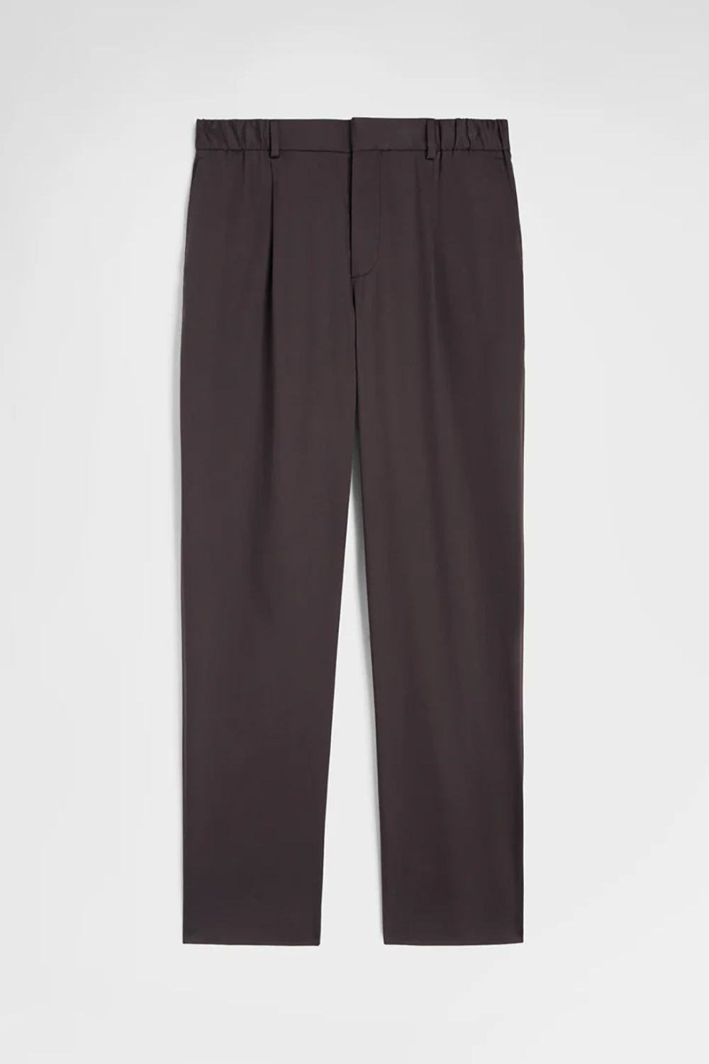 AGNONA Semi-Tailored Fit Cotton Stretch Satin One Pince Chinos