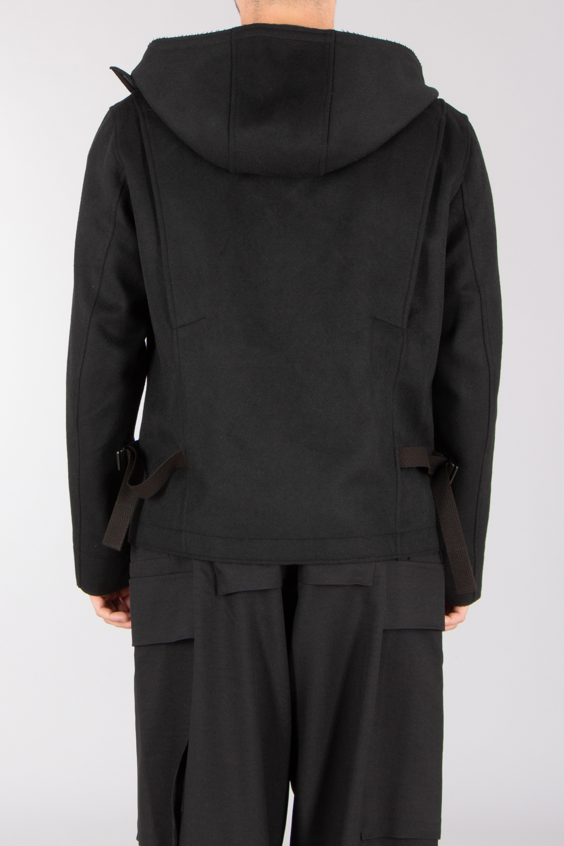 Y-3 Loose Fit Melton Wool Blend Jacket Mantel, Pullover, Sweatshirt, Kapuzenpulli