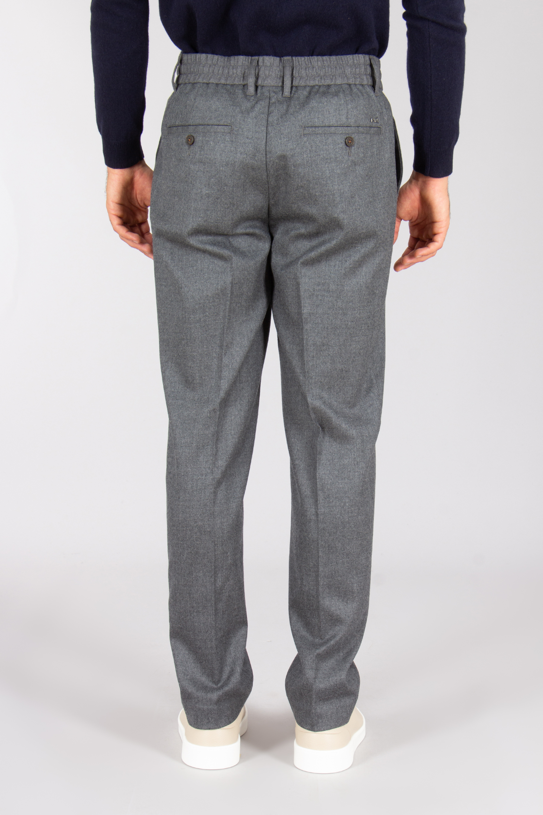 EMPORIO ARMANI Regular Fit Virgin Wool Stretch Twill Pants Bekleidung, Hosen, Jeans