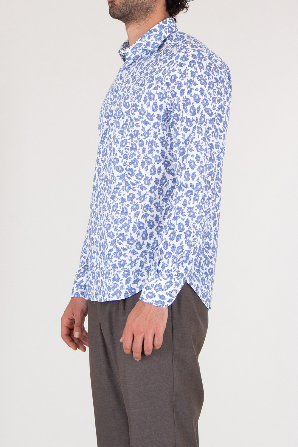 SONRISA Regular Fit Shark Collar Cotton Shirt