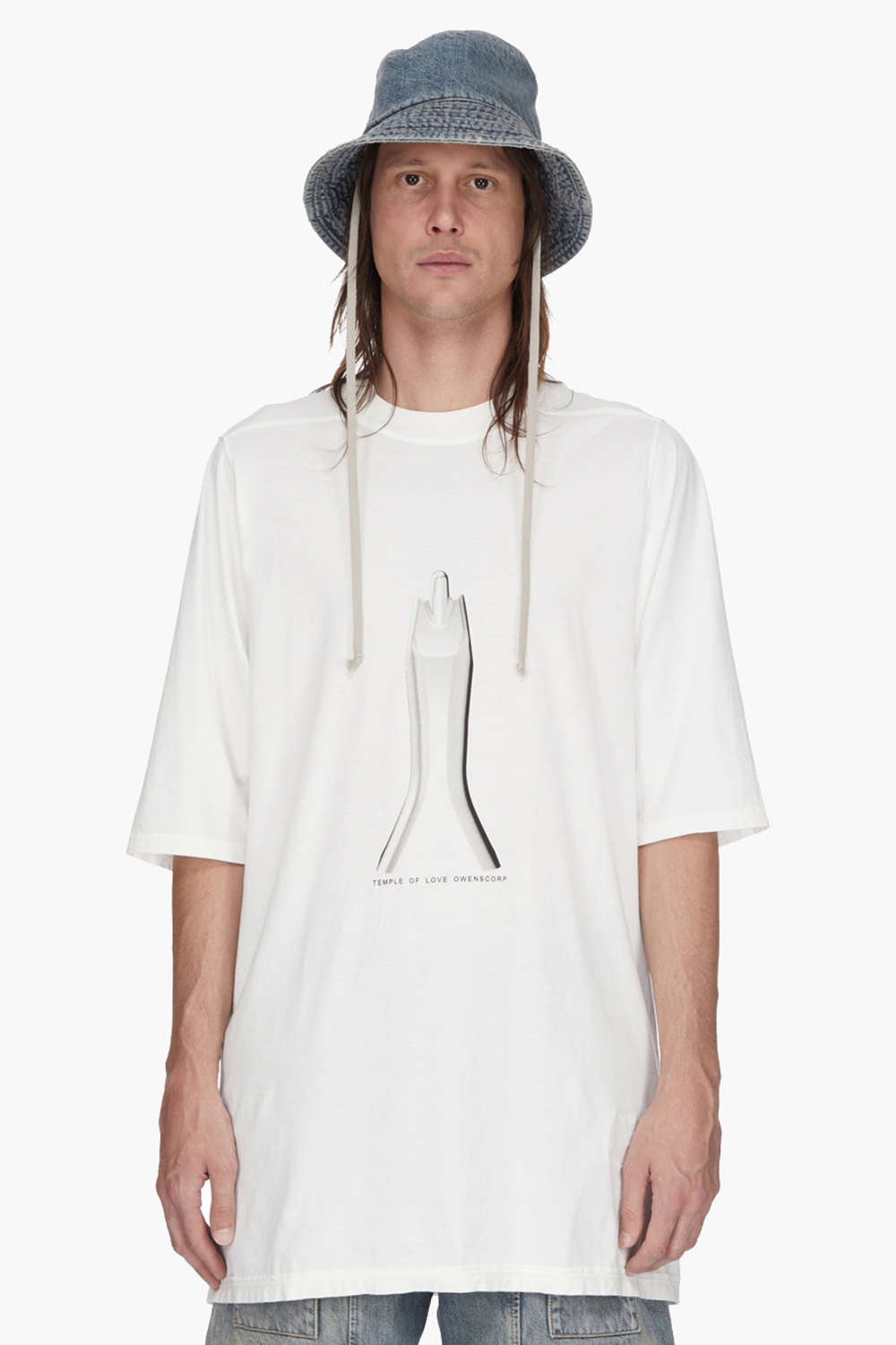 RICK OWENS DRKSHDW Washed Indigo Cotton Denim Gilligan Hat