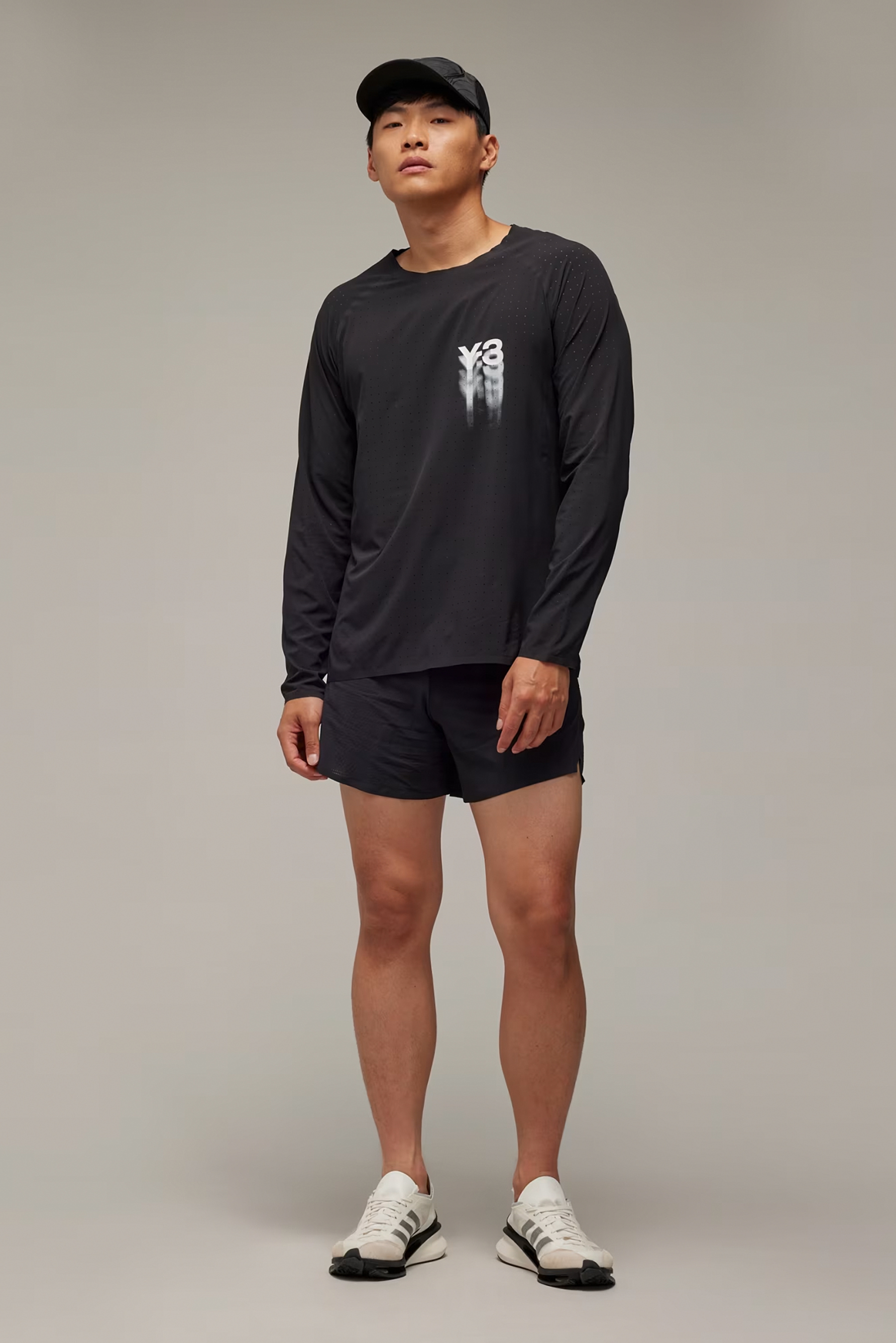 Y-3 Recycled Woven Stretch Running Long Sleeve T-Shirt Y-3 Recycled Woven Stretch Running Long Sleeve T-Shirt