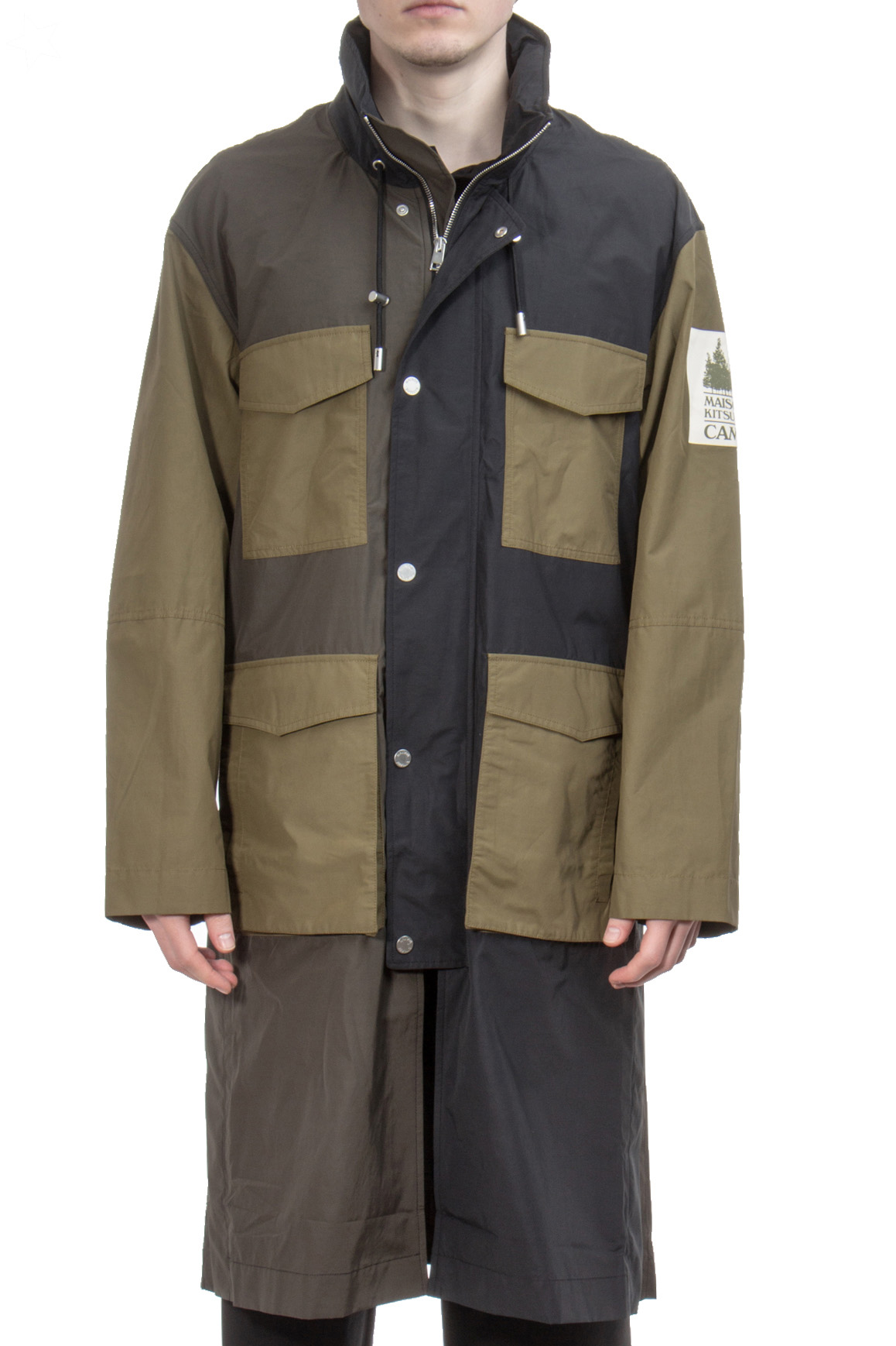 MAISON KITSUNÉ Unisex Multipocket Raincoat