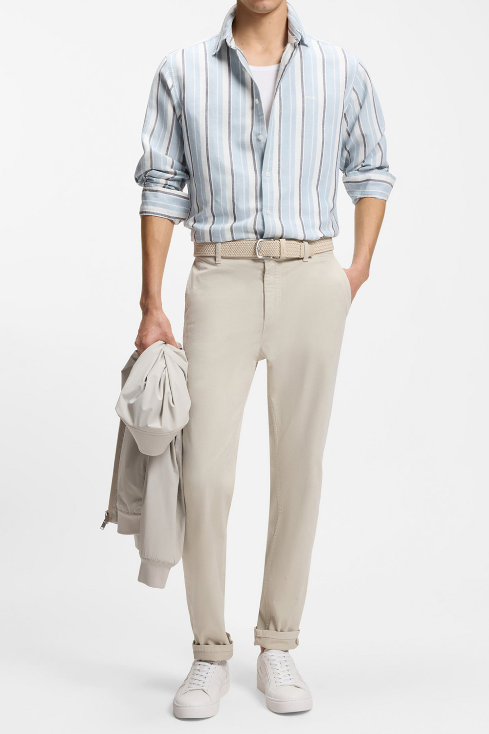 BOSS Faux Leather Sneakers Rhys