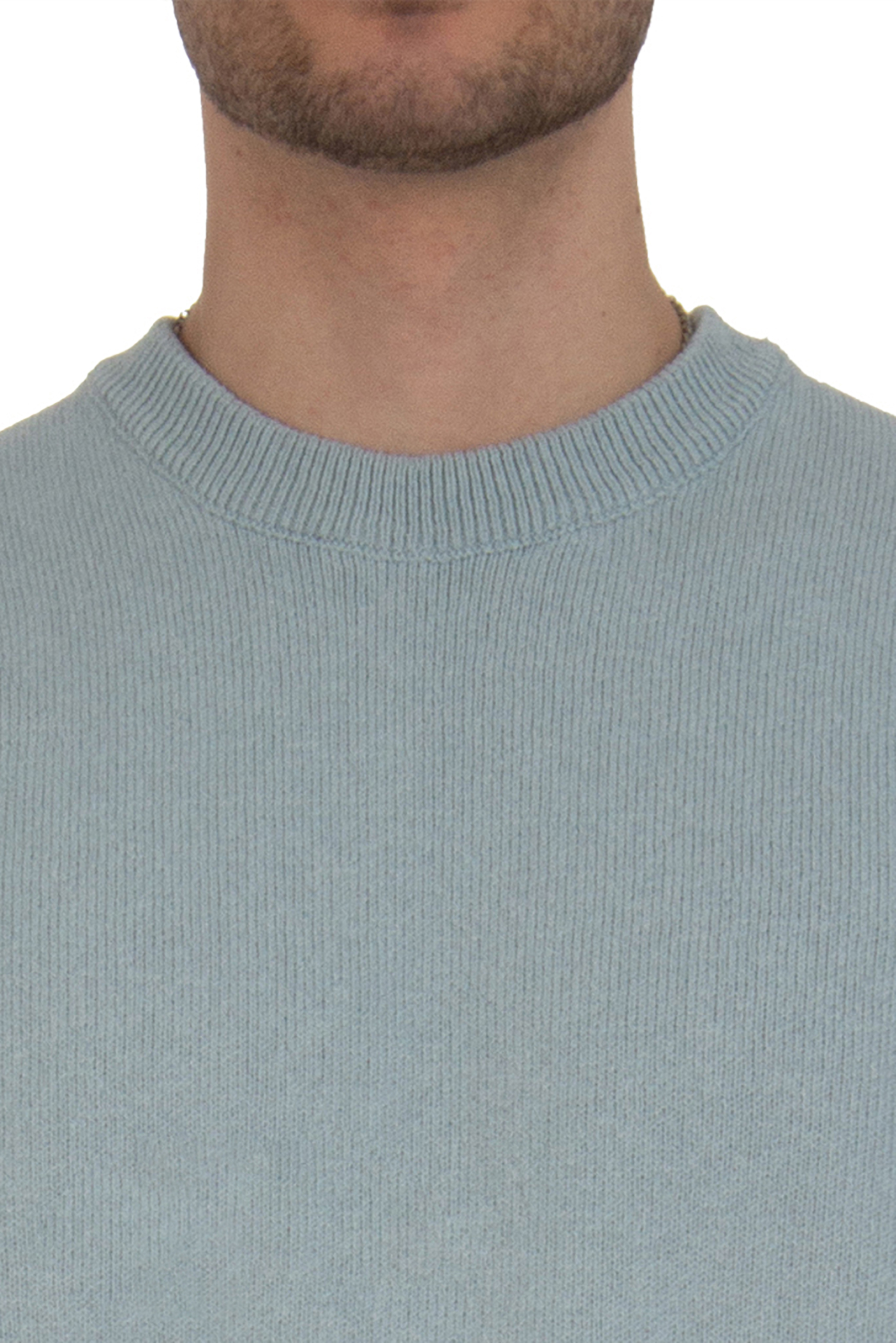 STONE ISLAND Organic Cotton Crew Neck Knit Sweater