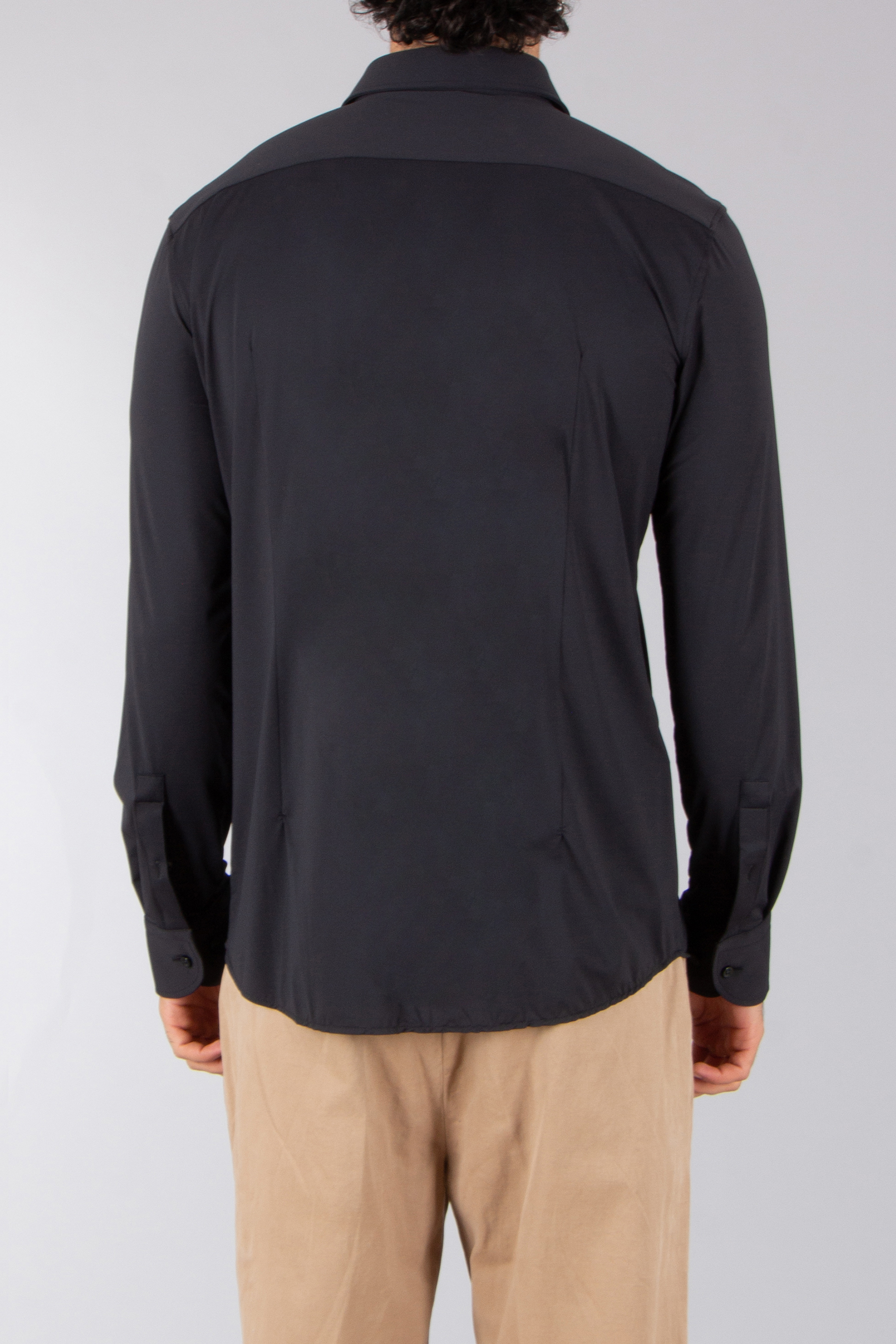 BOSS Slim Fit Recycled Nylon Stretch Shirt P-Hank Langarm, Ärmel, Hemd, Mantel, Jacke