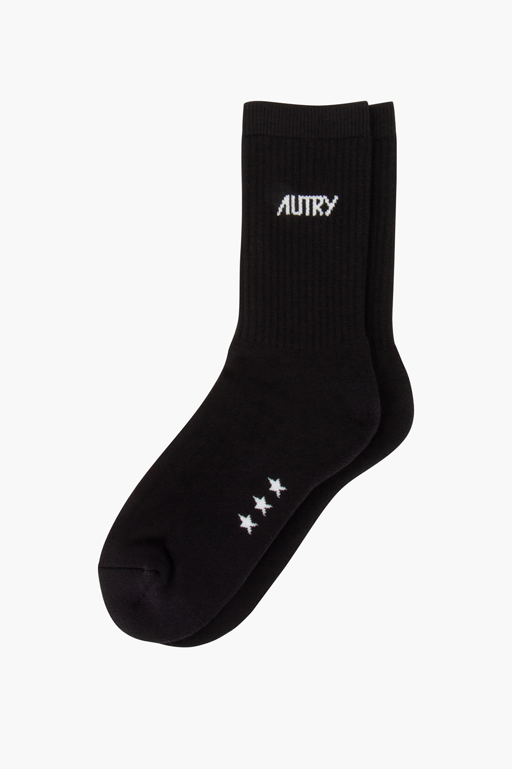 AUTRY Jacquard Logo Cotton Blend Stretch Socks