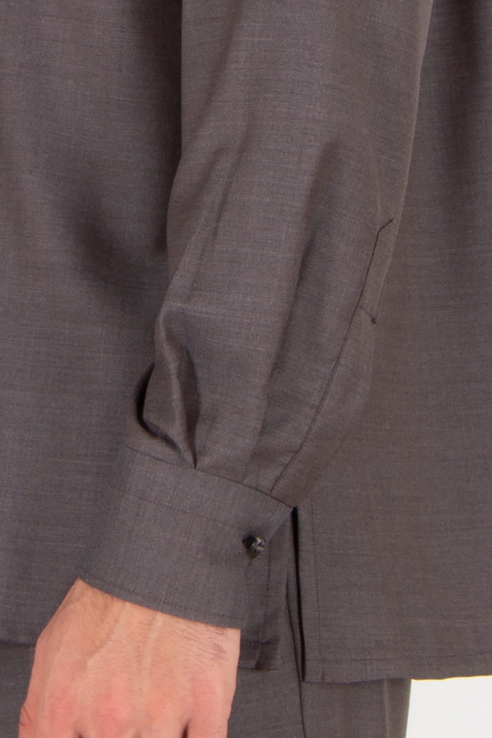 KITON Relaxed Fit Virgin Wool Overshirt