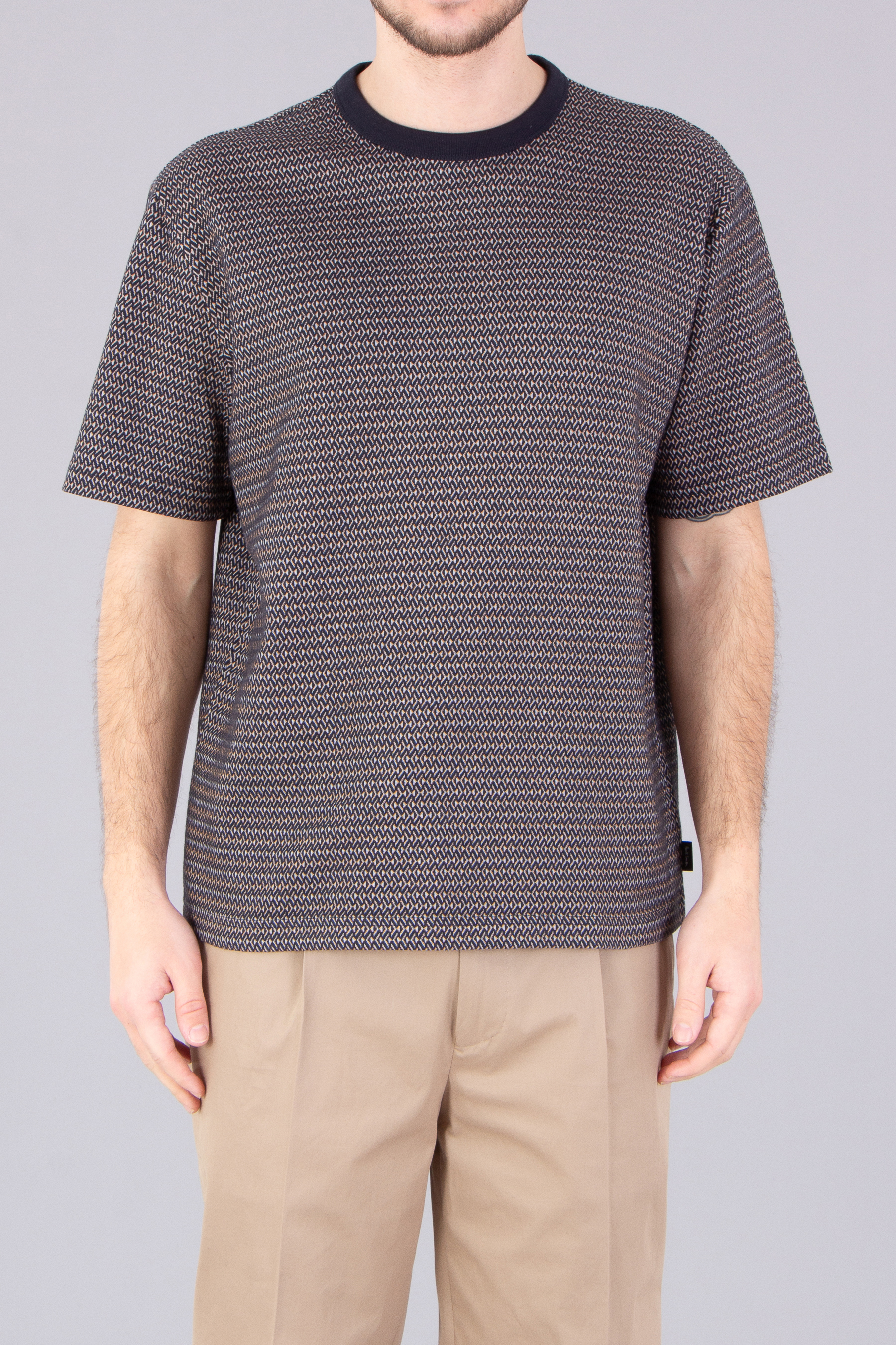 PAUL SMITH Casual Fit Patterned Cotton Blend T-Shirt