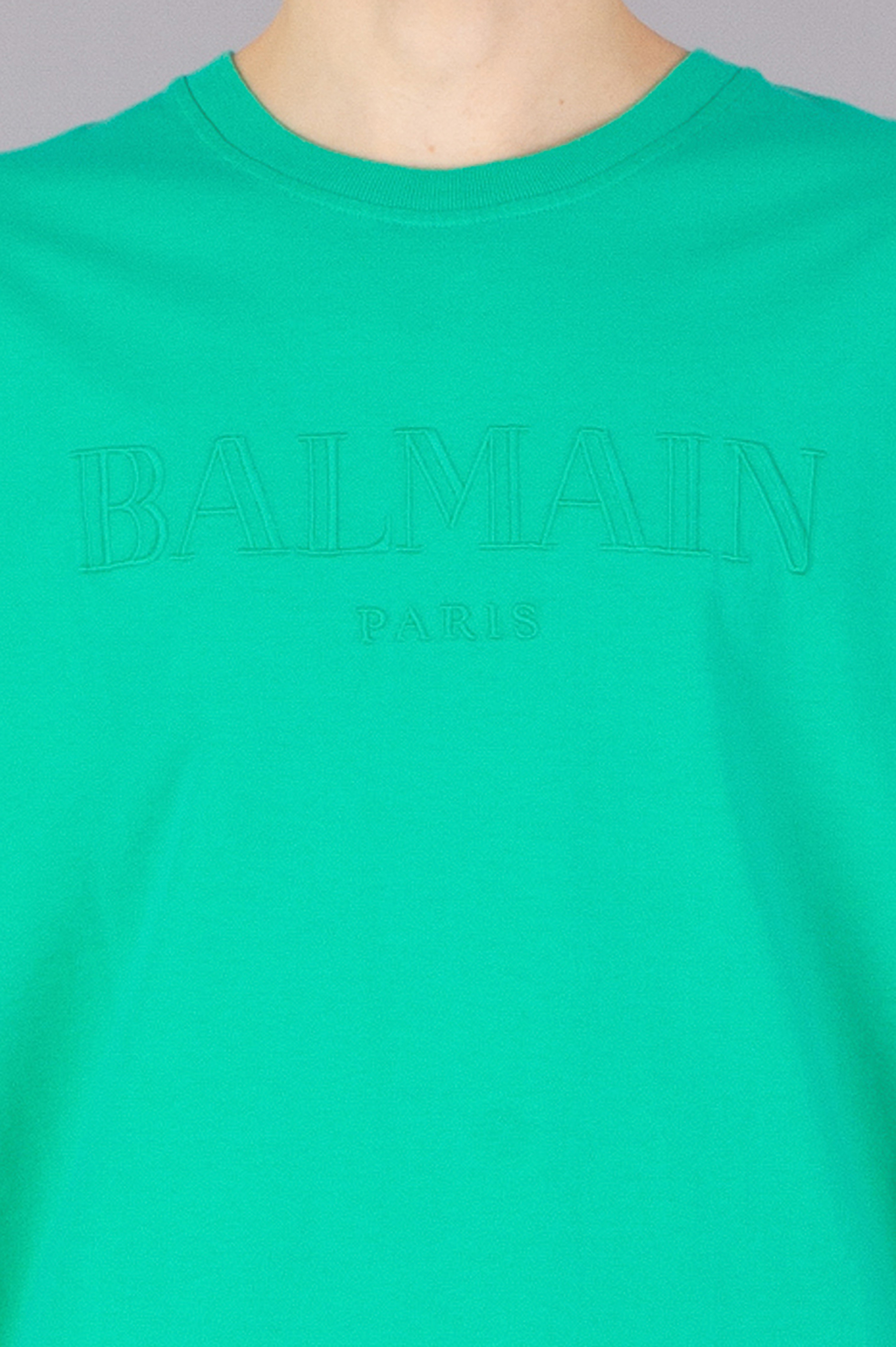 BALMAIN Loose Fit Embroidered Organic Cotton Jersey T-Shirt BALMAIN Loose Fit Embroidered Organic Cotton Jersey T-Shirt