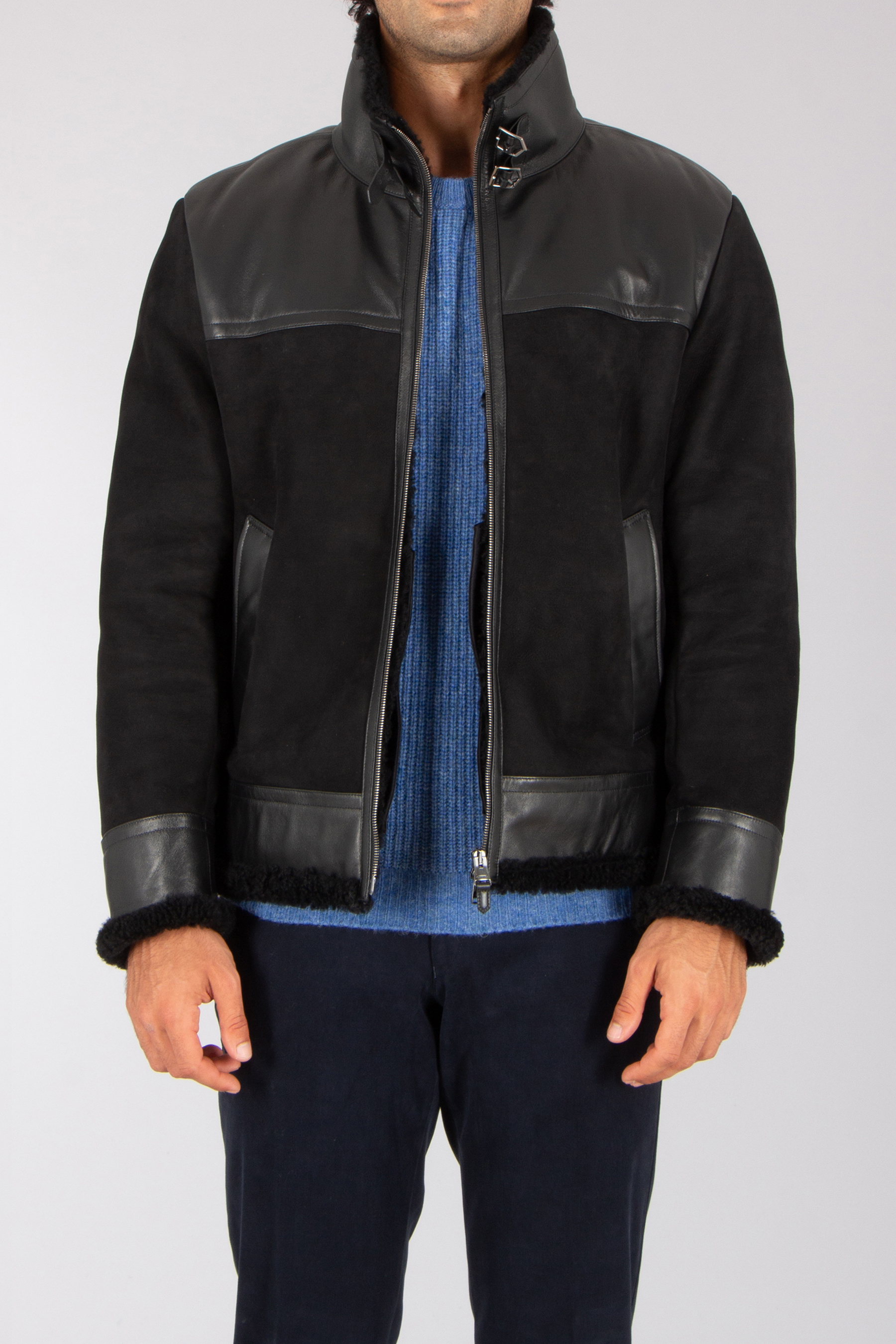 CANALI Regular Fit Shearling Jacket Bekleidung, Mantel, Jacke