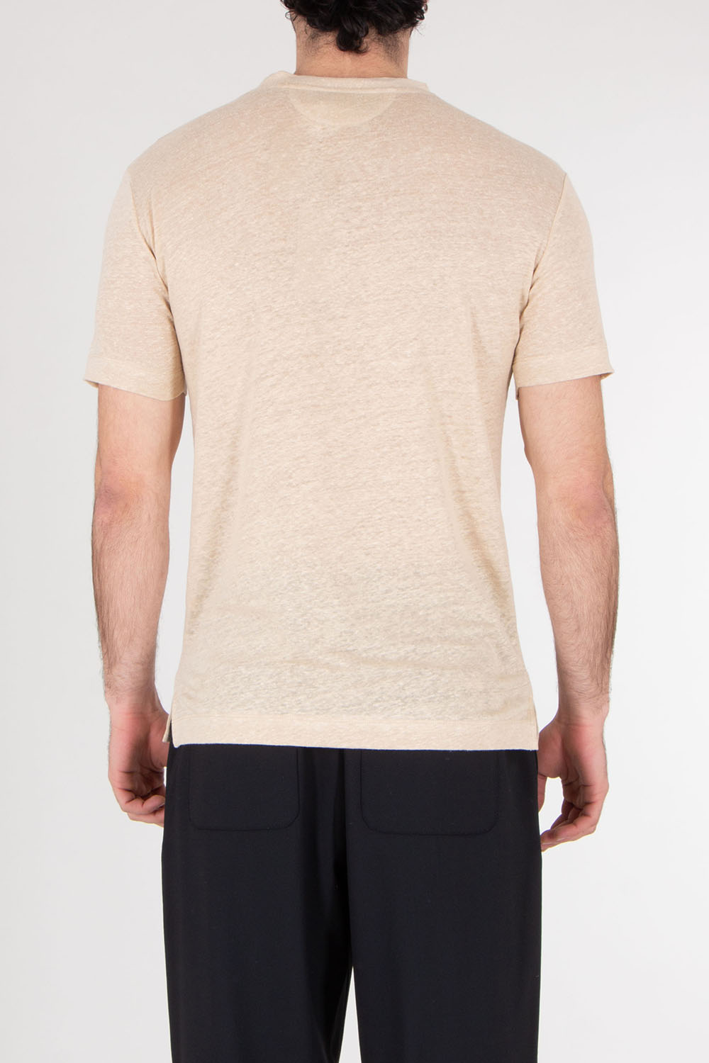 AURÉLIEN Regular Fit Linen T-Shirt