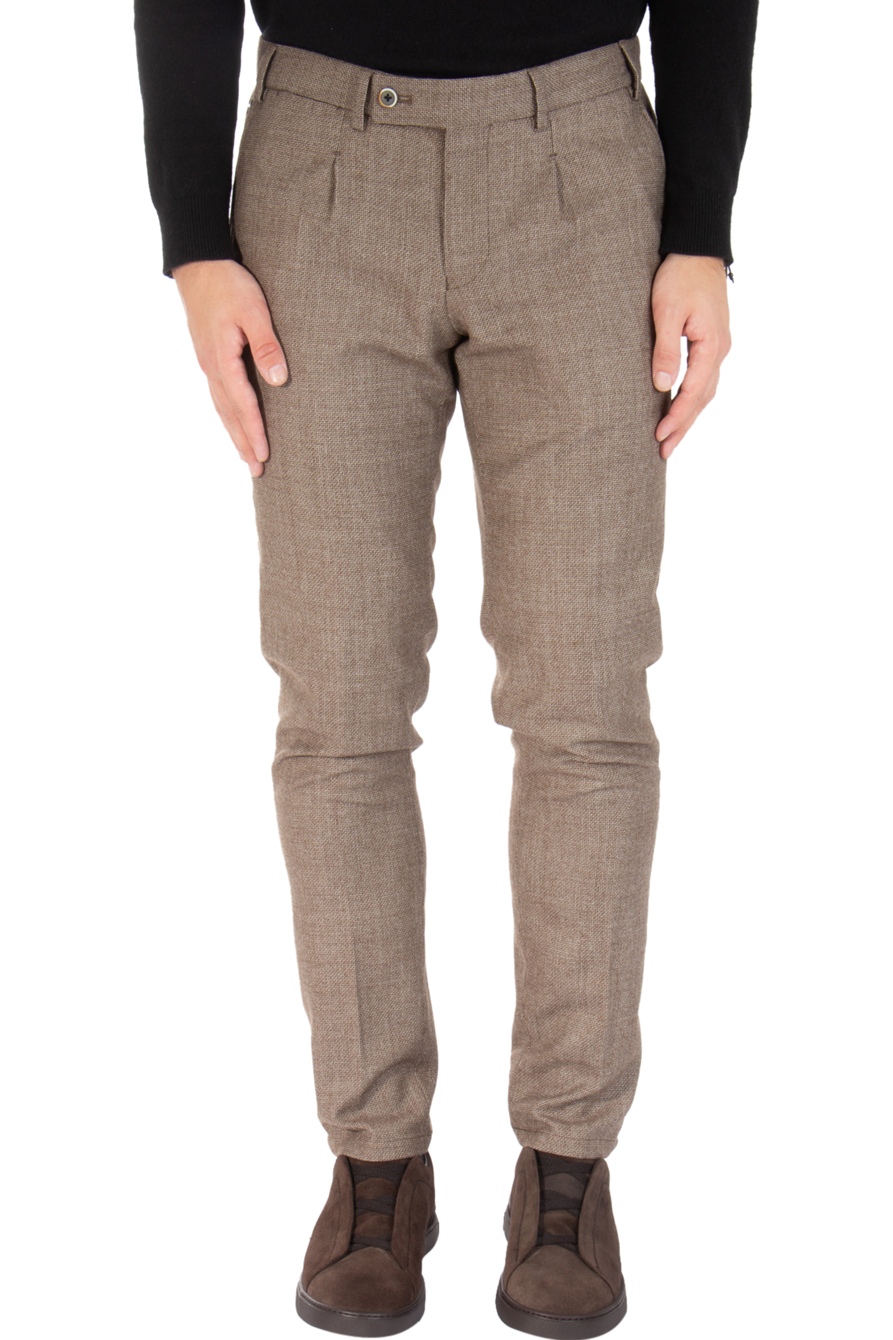 HILTL Virgin Wool Flannel Pants Terzo