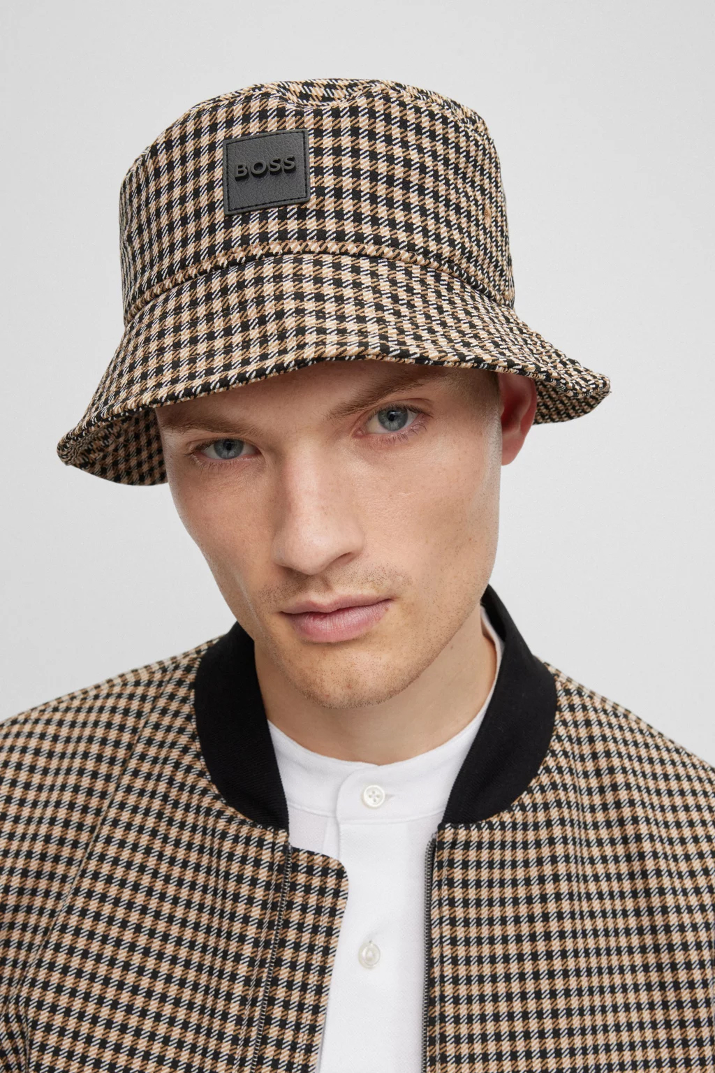 BOSS Patterned Recycled Twill Bucket Hat Saul BOSS Patterned Recycled Twill Bucket Hat Saul