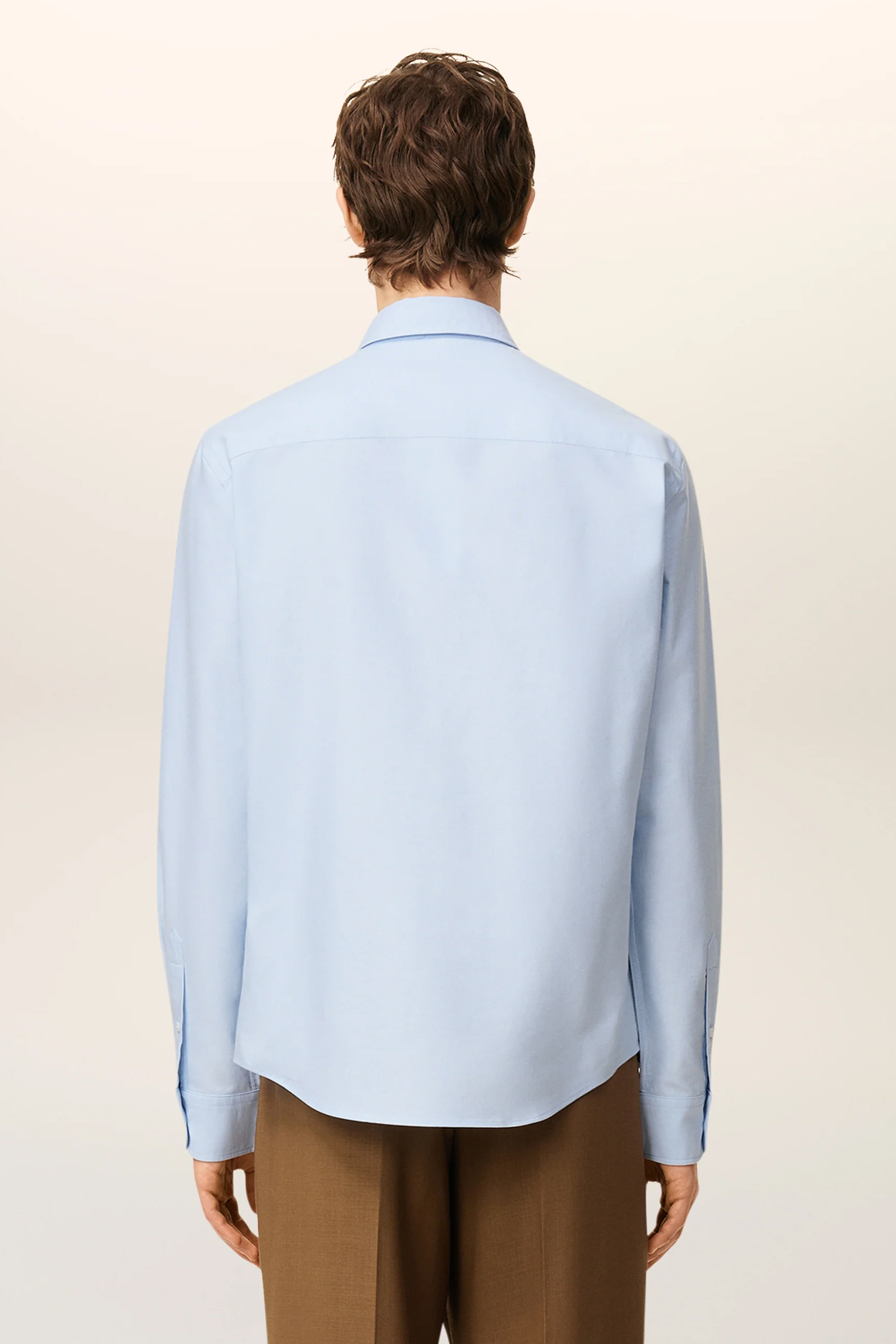 AMI PARIS Classic Fit Ami De Coeur Cotton Oxford Button-Down Shirt Langarm, Ärmel, Mantel, Laborkittel, Hemd