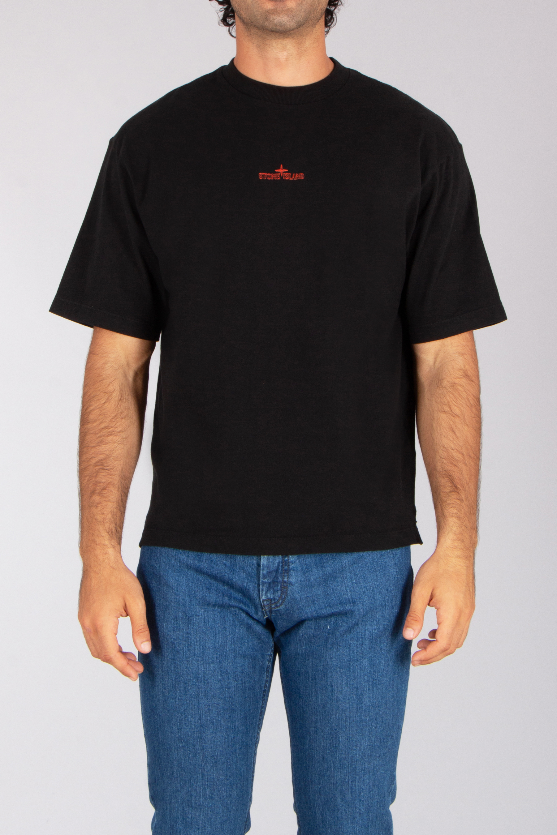 T-shirt, Jeans, Erwachsener, Mann, Person