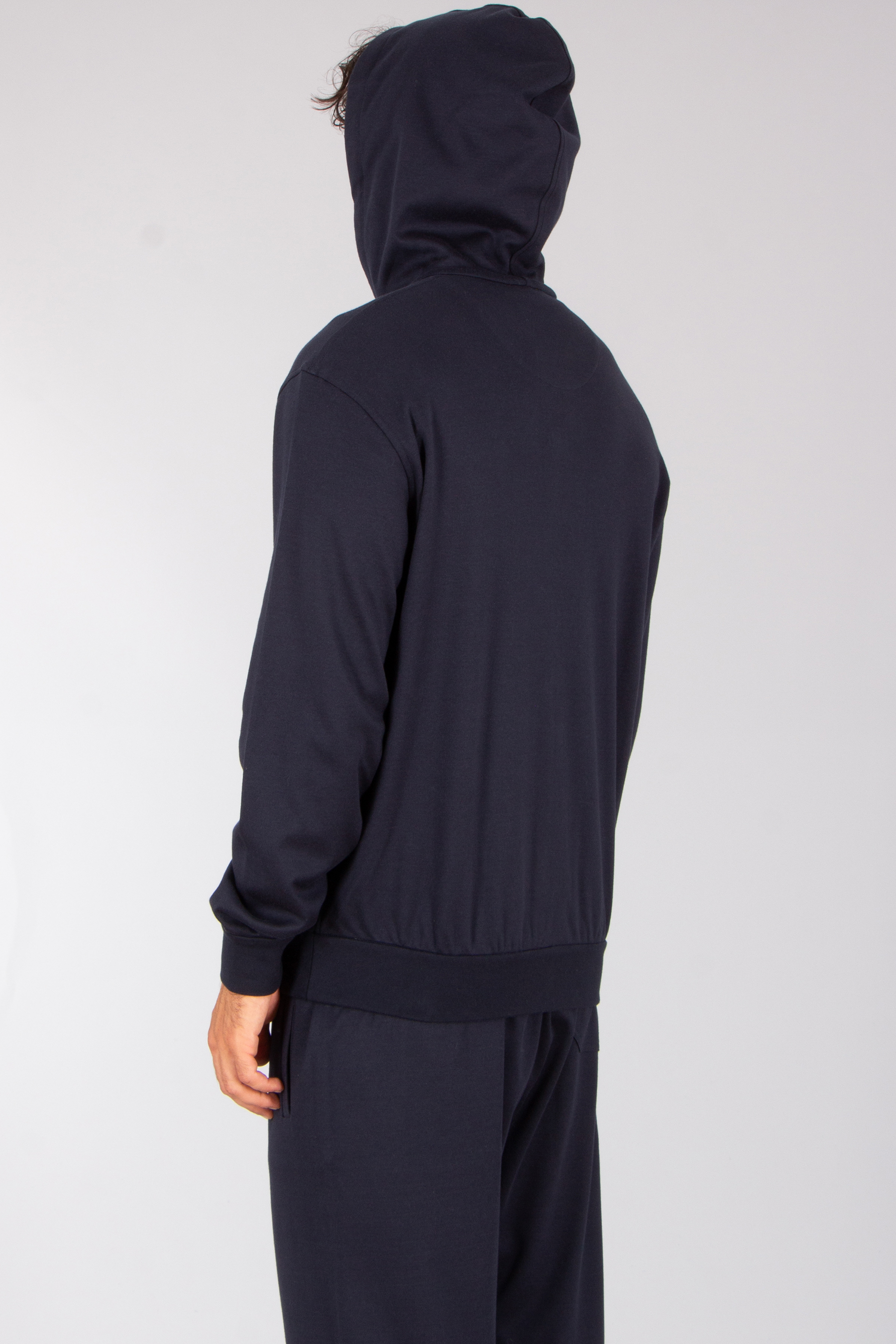 BRIONI Comfort Fit Organic Cotton-Cashmere Jersey Zip-Up Hoodie Mantel, Kapuze, Kapuzenpulli, Sweatshirt, Modisch
