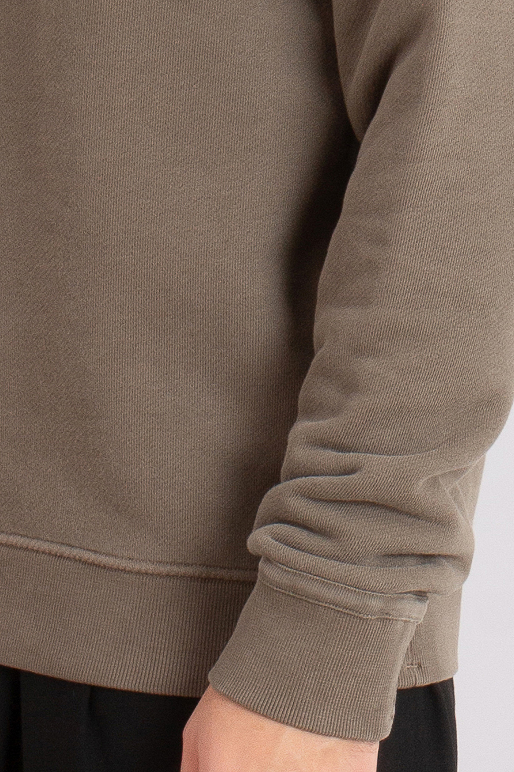 STONE ISLAND 'Old' Effect Organic Cotton Diagonal Fleece