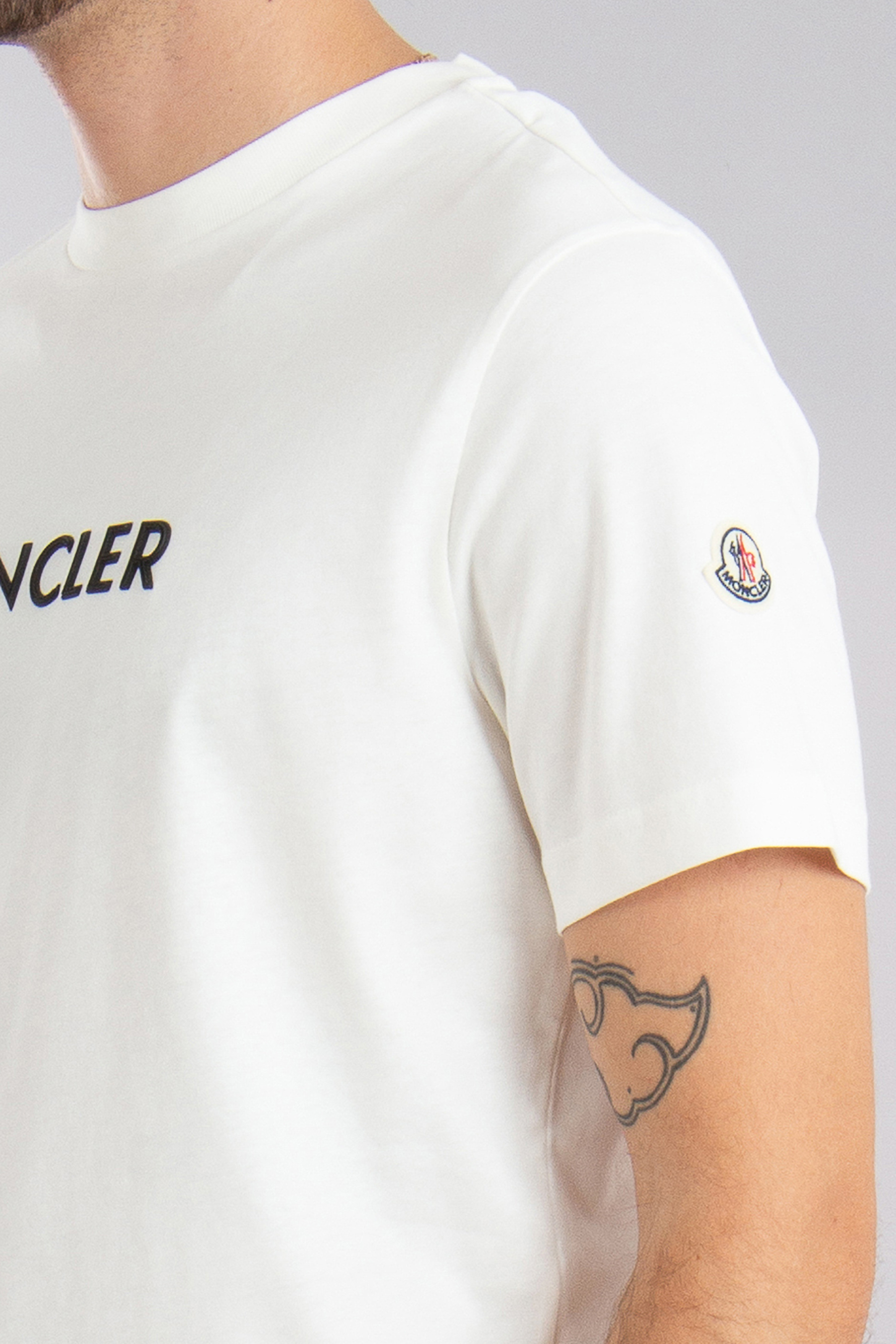 MONCLER Printed Organic Cotton Jersey T-Shirt MONCLER Printed Organic Cotton Jersey T-Shirt