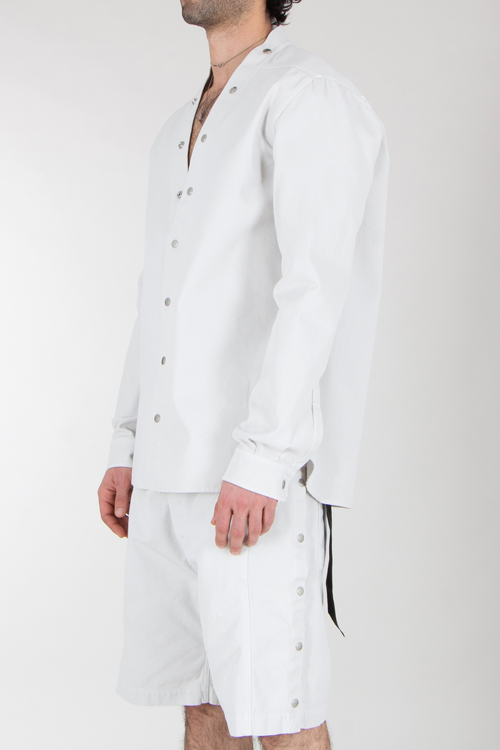 RICK OWENS DRKSHDW Relaxed Fit Organic Cotton Canvas Overshirt