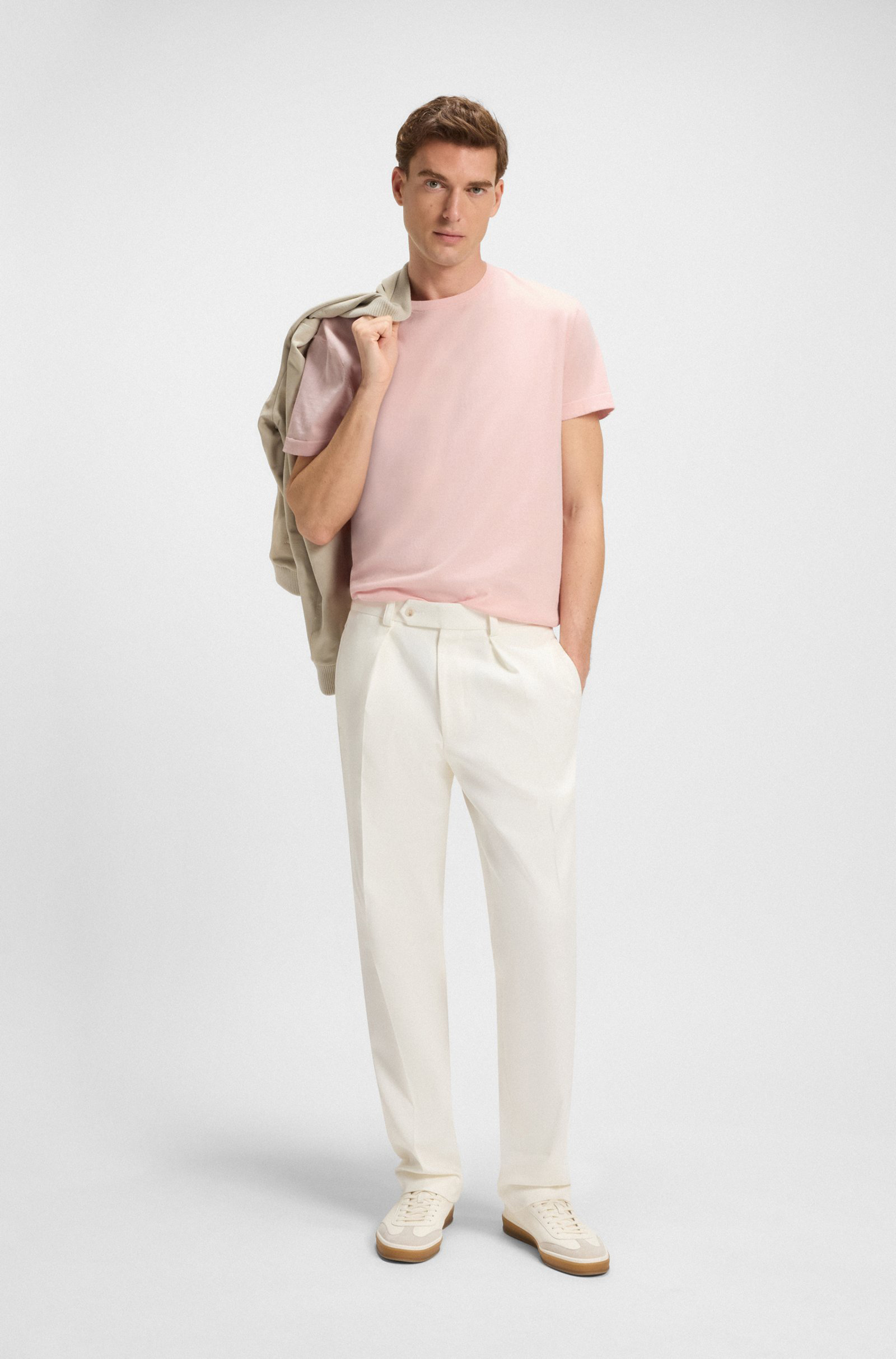 Leinen, Hosen, Bluse, Mann, Person