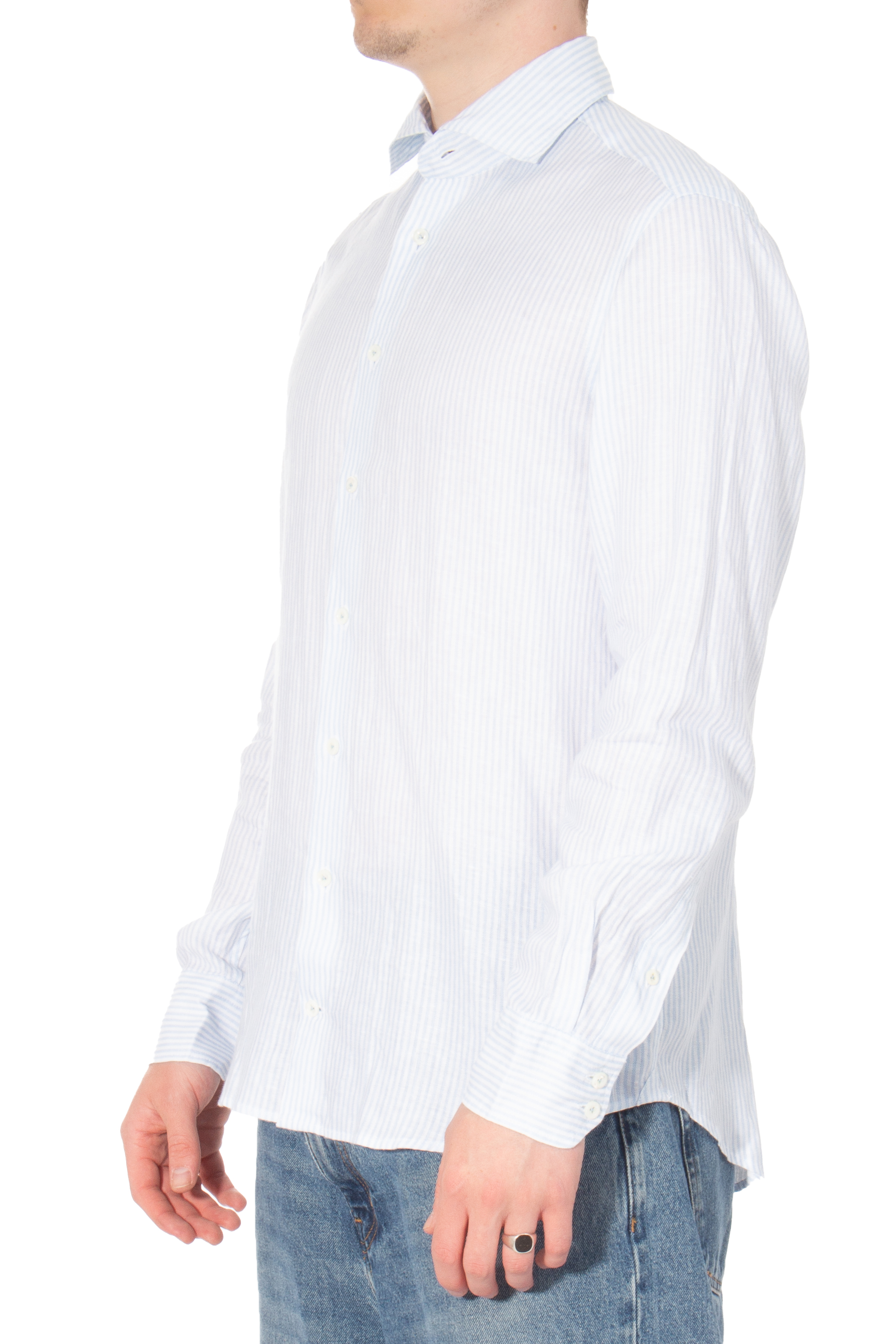 VAN LAACK Striped Linen Shirt