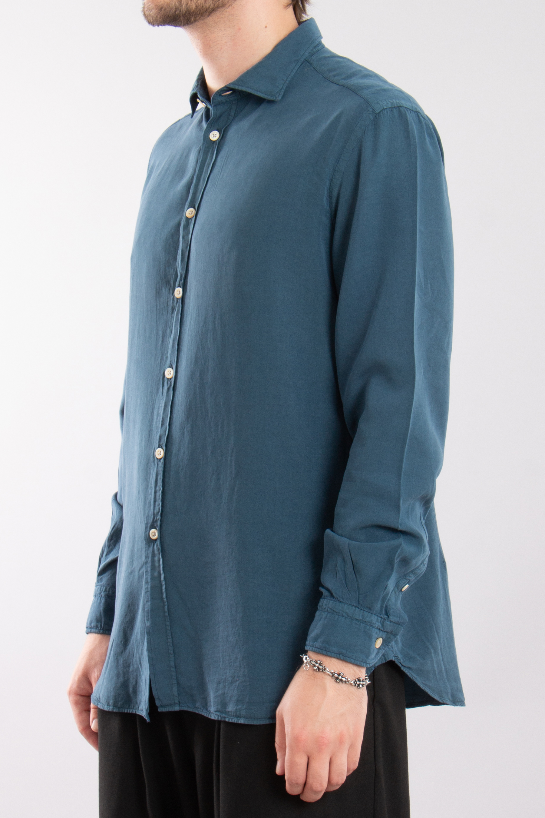 BOGLIOLI Regular Fit Four Elements Tencel Shirt BOGLIOLI Regular Fit Four Elements Tencel Shirt
