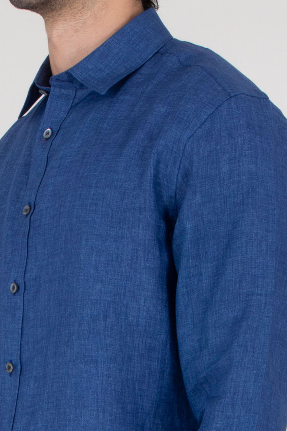 CANALI Regular Fit Linen Shirt