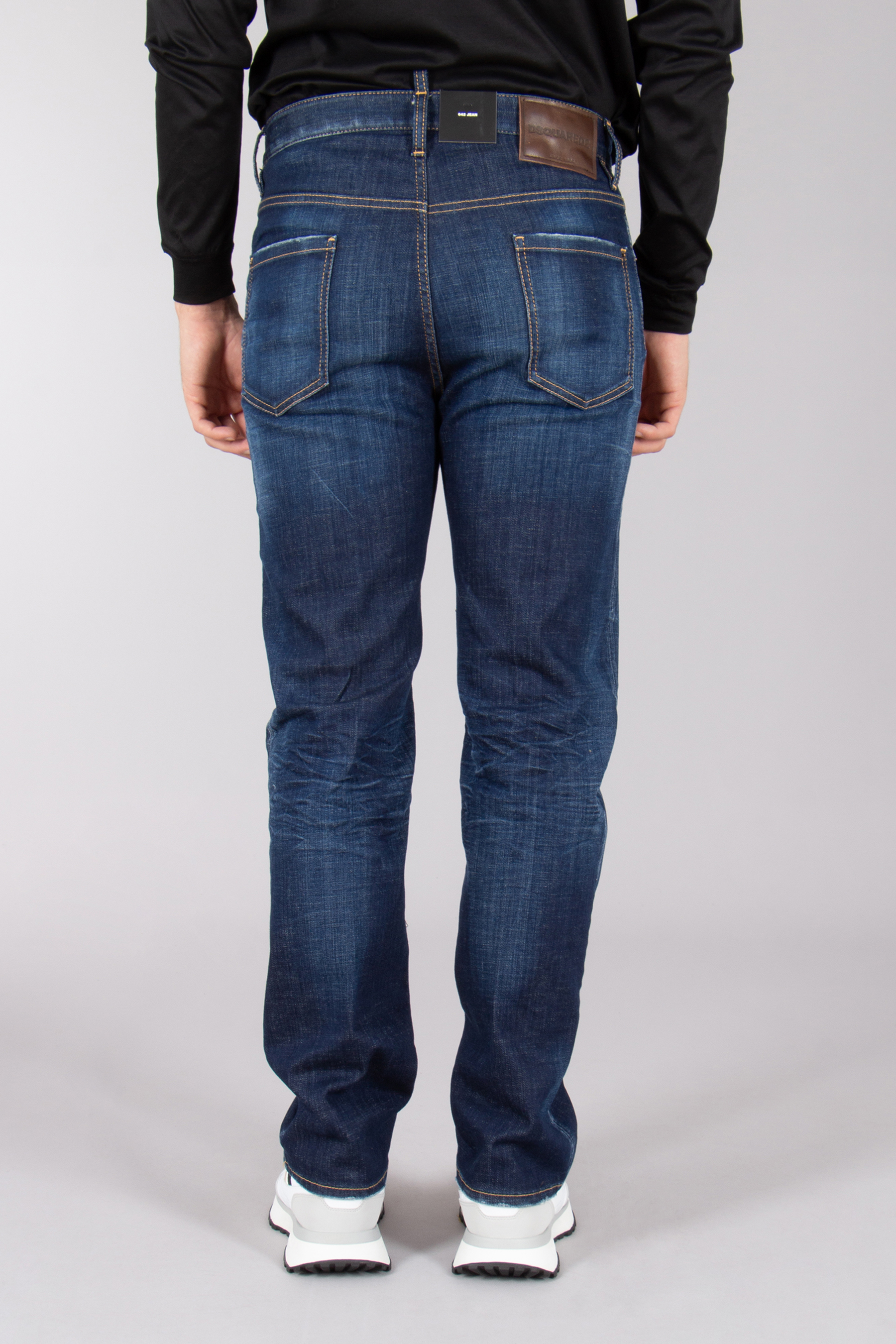 DSQUARED2 Dark Clean Wash Cotton Stretch Denim 642 Jeans Bekleidung, Jeans, Hosen, Schuhwerk, Schuh
