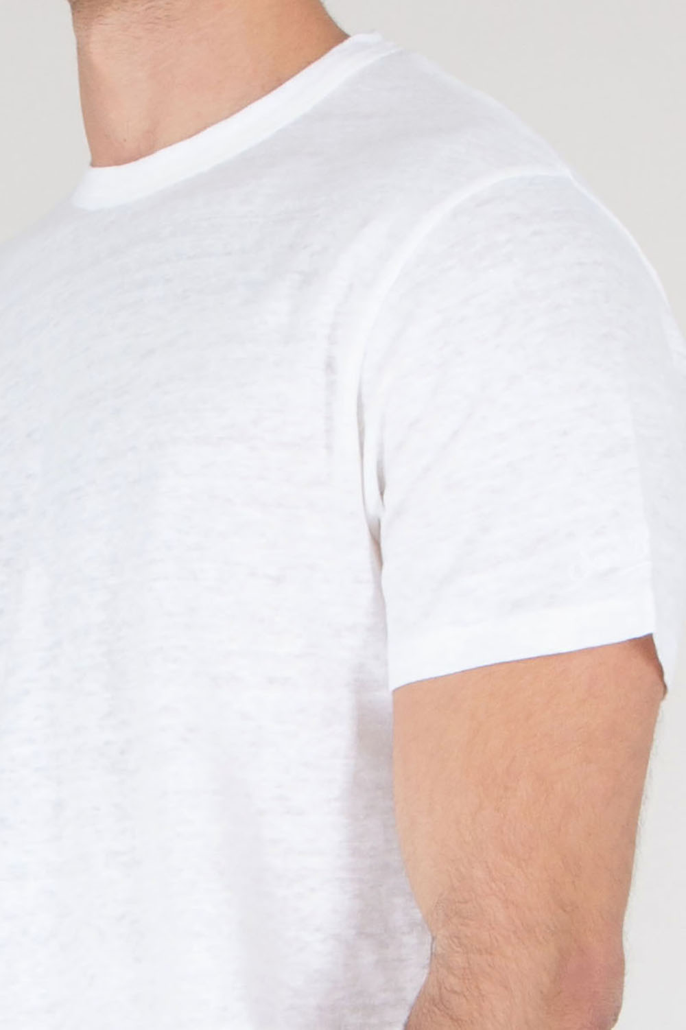 MC 2 SAINT BARTH Regular fit short sleeve Linen T-Shirt Ecsta