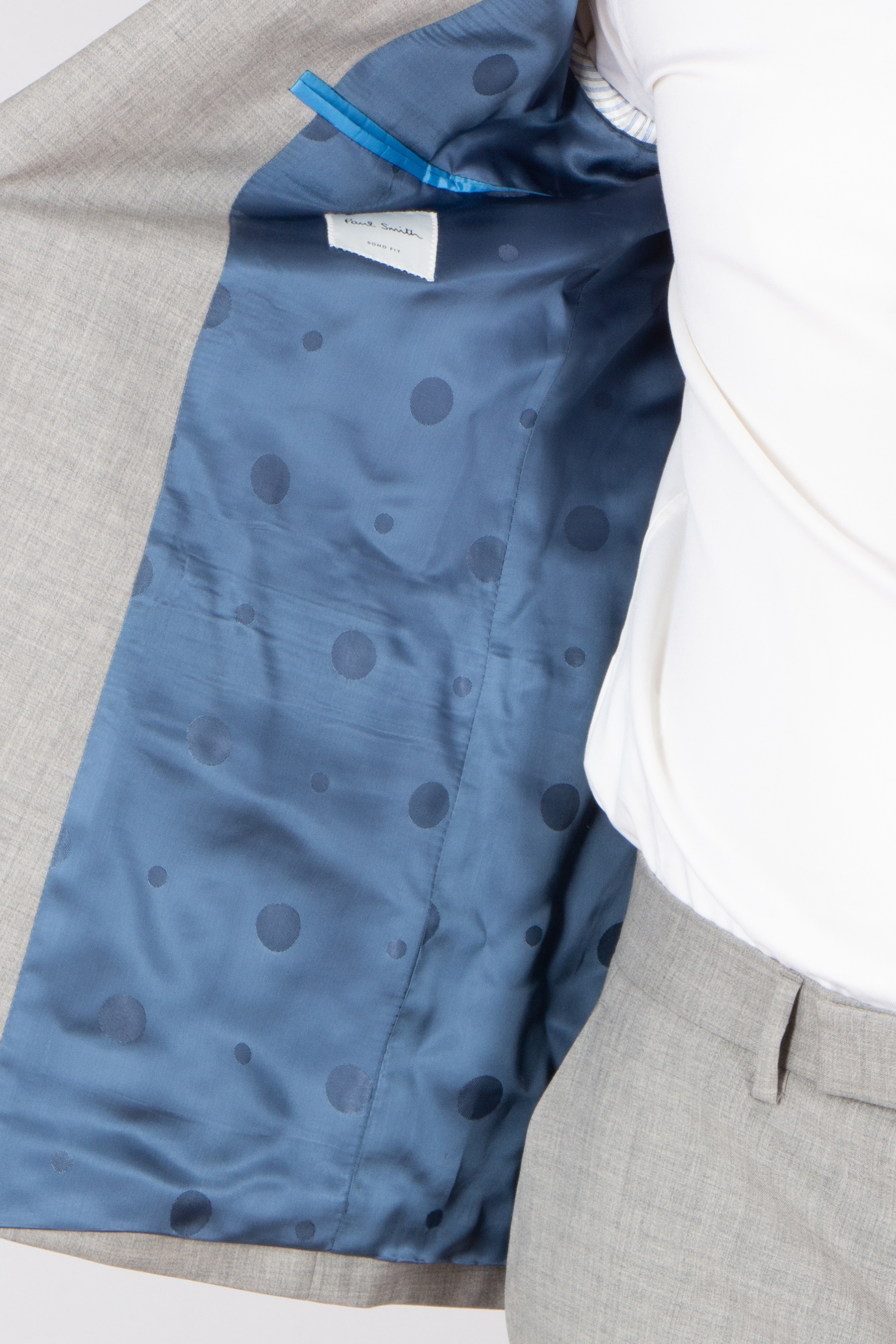 PAUL SMITH Tailored Fit Wool Suit Kleid, Hemd, Formelle Kleidung, Muster, Krawatte