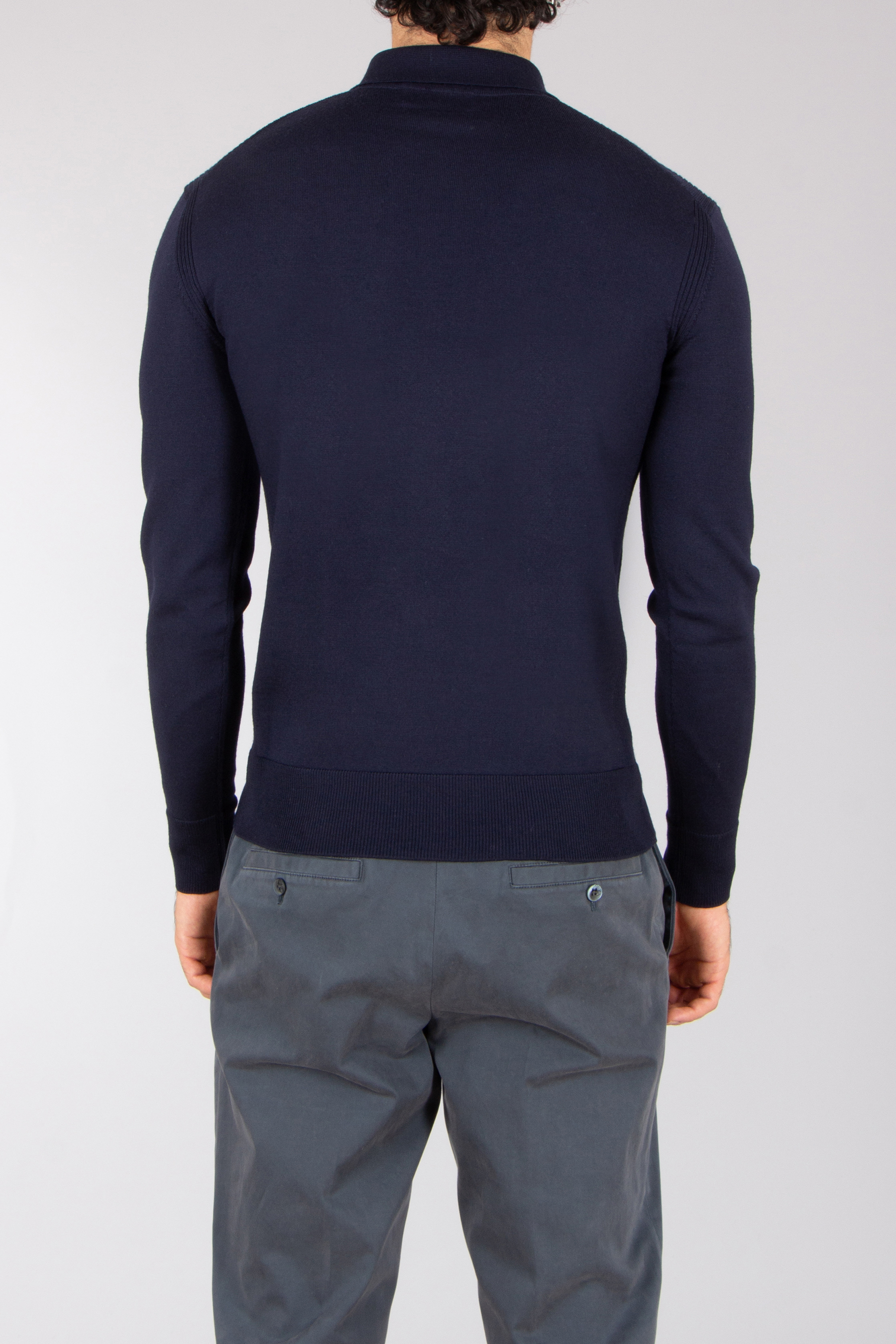 BELSTAFF Regular Fit Extrafine Wool Knit Polo Kyle Langarm, Ärmel, Hosen, Pullover, Vlies