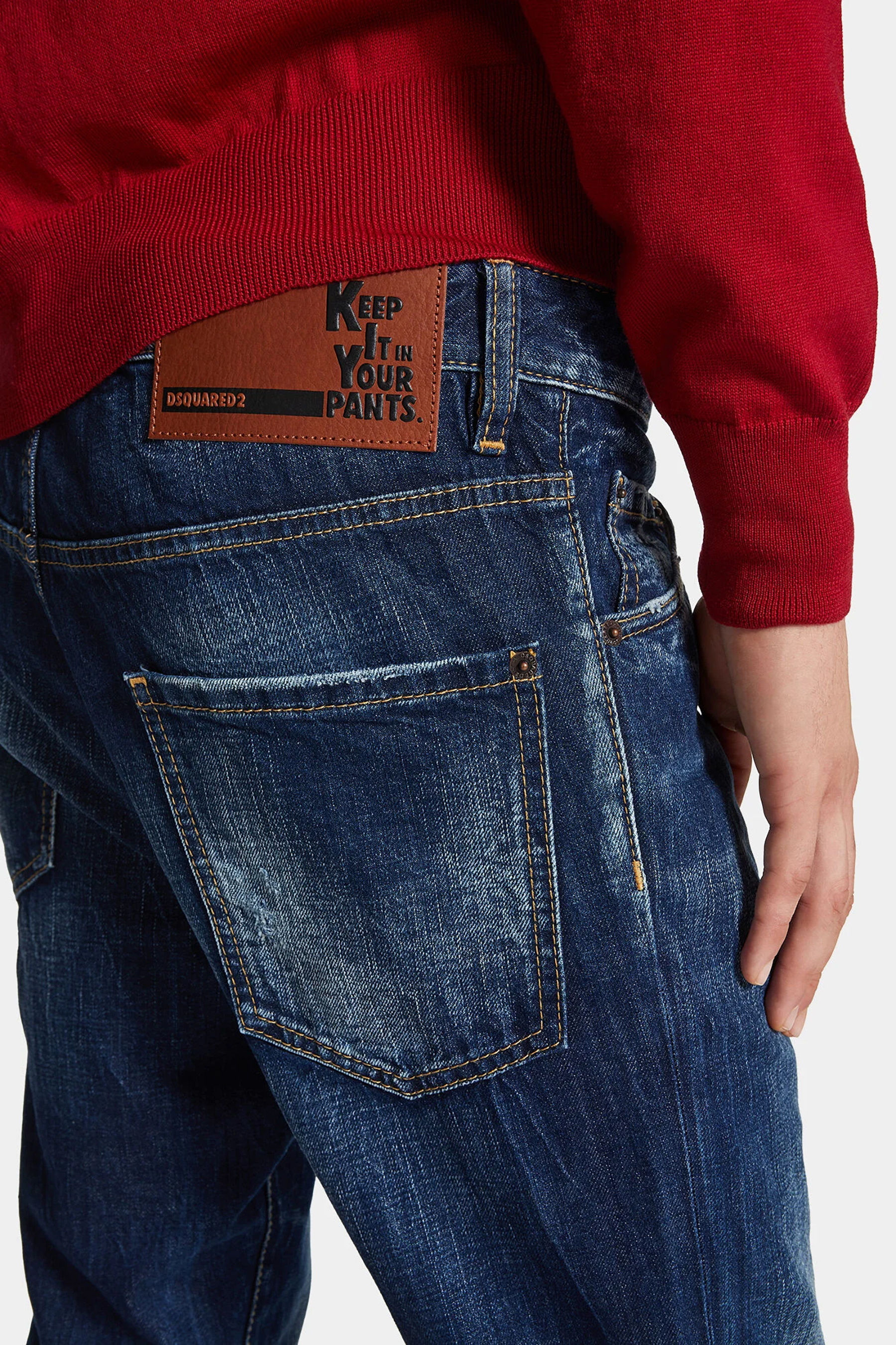 DSQUARED2 Dark Semplice Cotton Denim Cool Guy Jeans DSQUARED2 Dark Semplice Cotton Denim Cool Guy Jeans