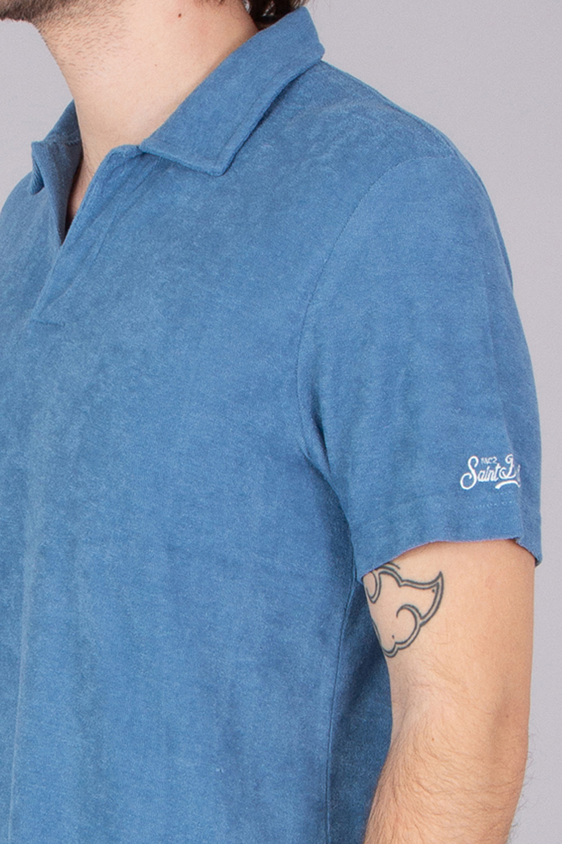 MC 2 SAINT BARTH Regular Fit Lyocell-Cotton Terry Polo Shirt Jeremy MC 2 SAINT BARTH Regular Fit Lyocell-Cotton Terry Polo Shirt Jeremy