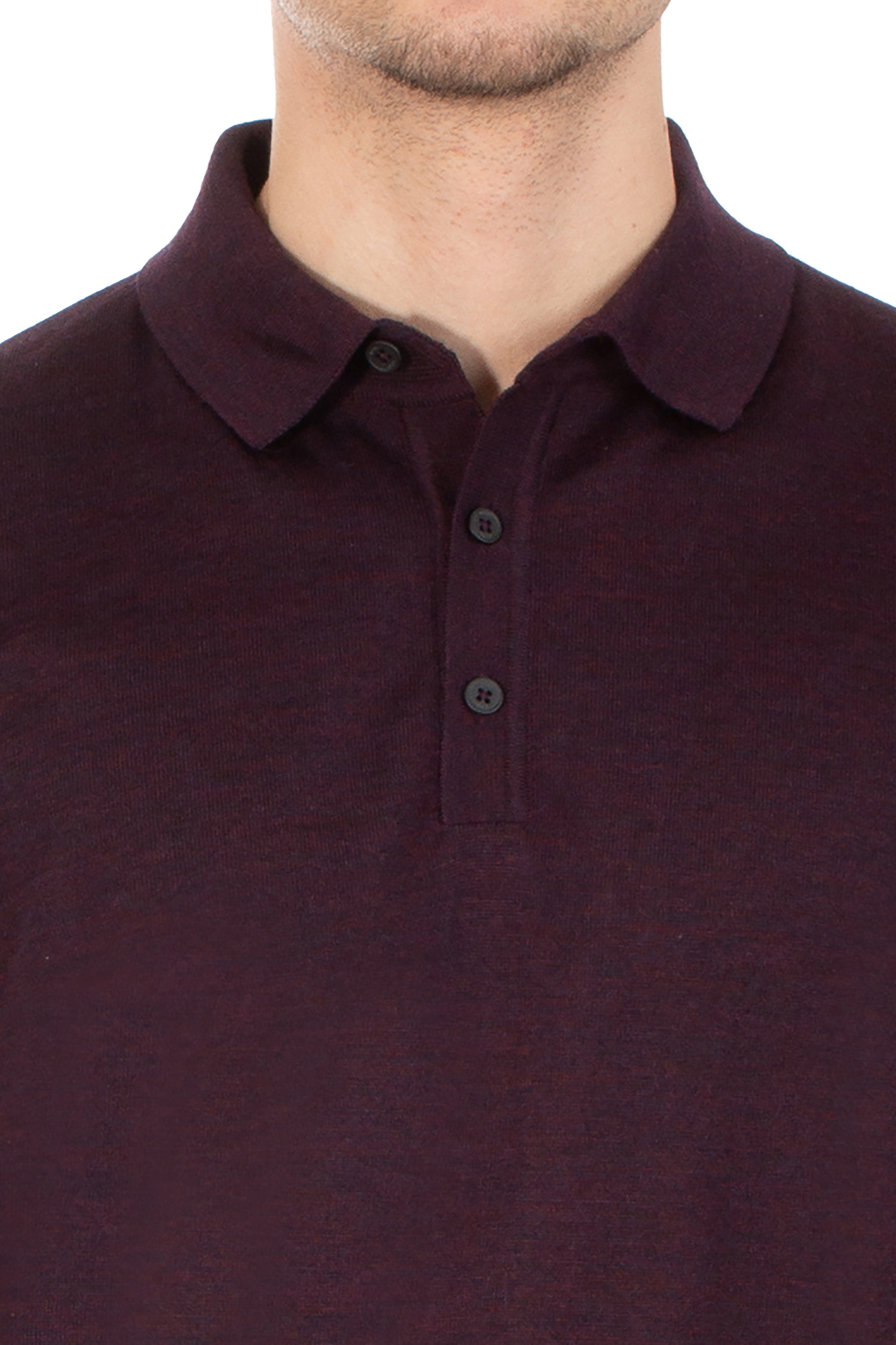 BOSS Virgin Wool Knit Polo Lancione
