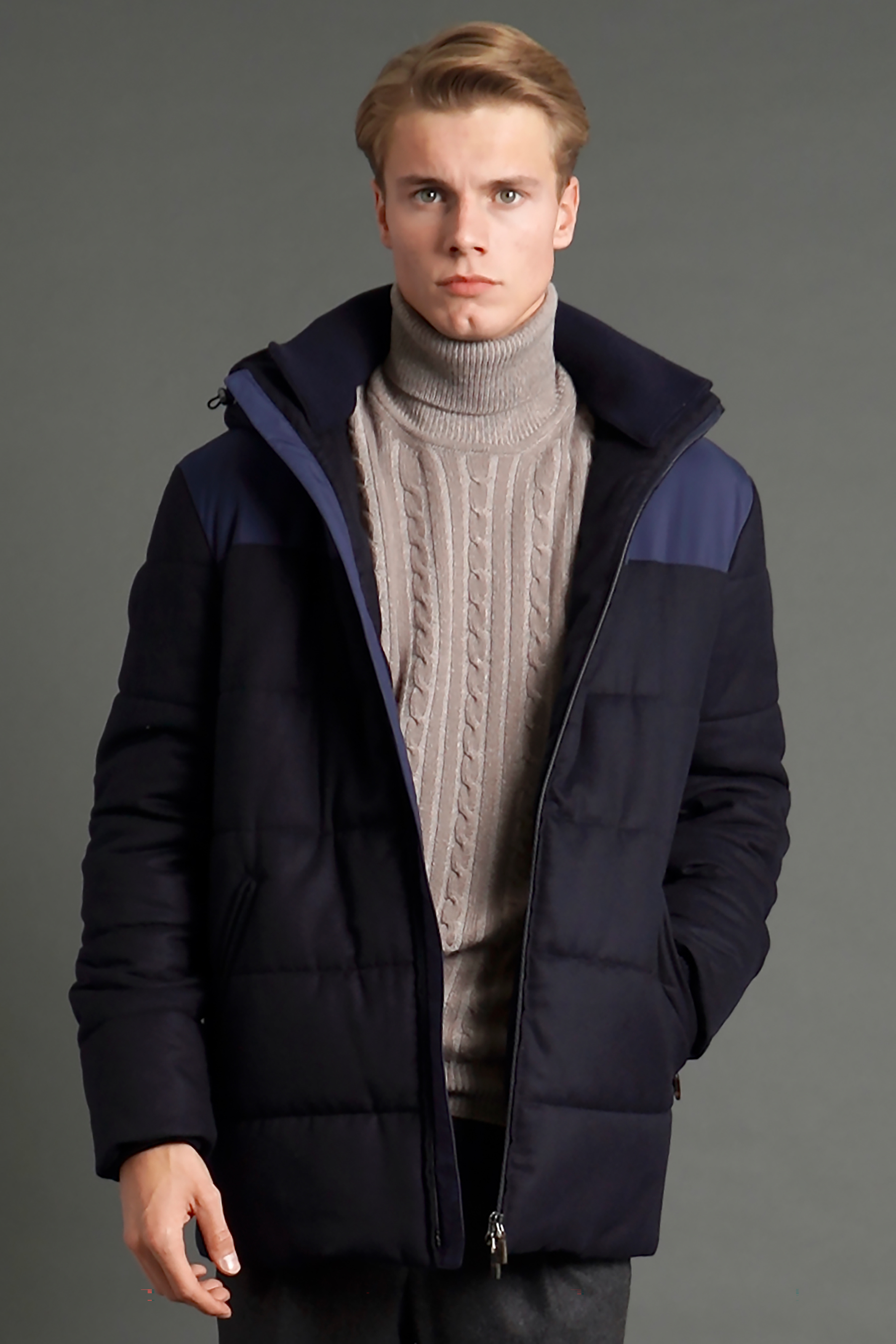 COLOMBO Padded Cashmere Car Coat