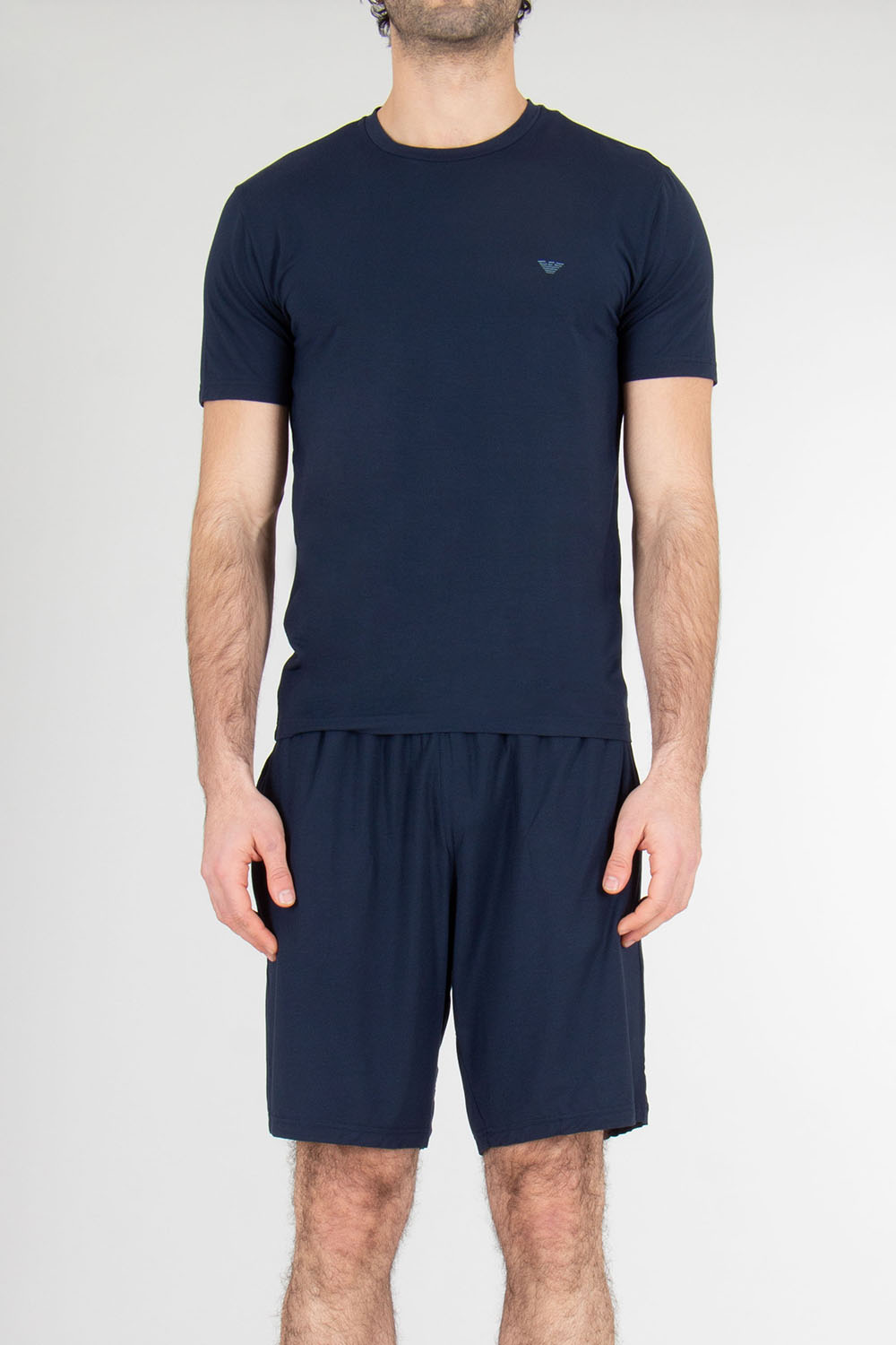 EMPORIO ARMANI Fitted Modal Stretch Jersey Short-Sleeve Pyjama 