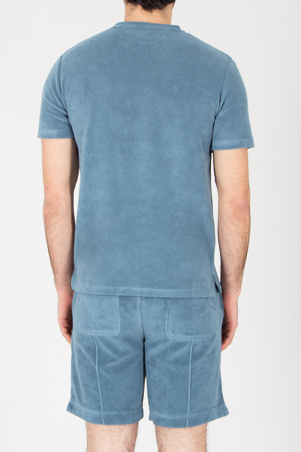 AURÉLIEN Slim Fit Cotton Blend Terry T-Shirt