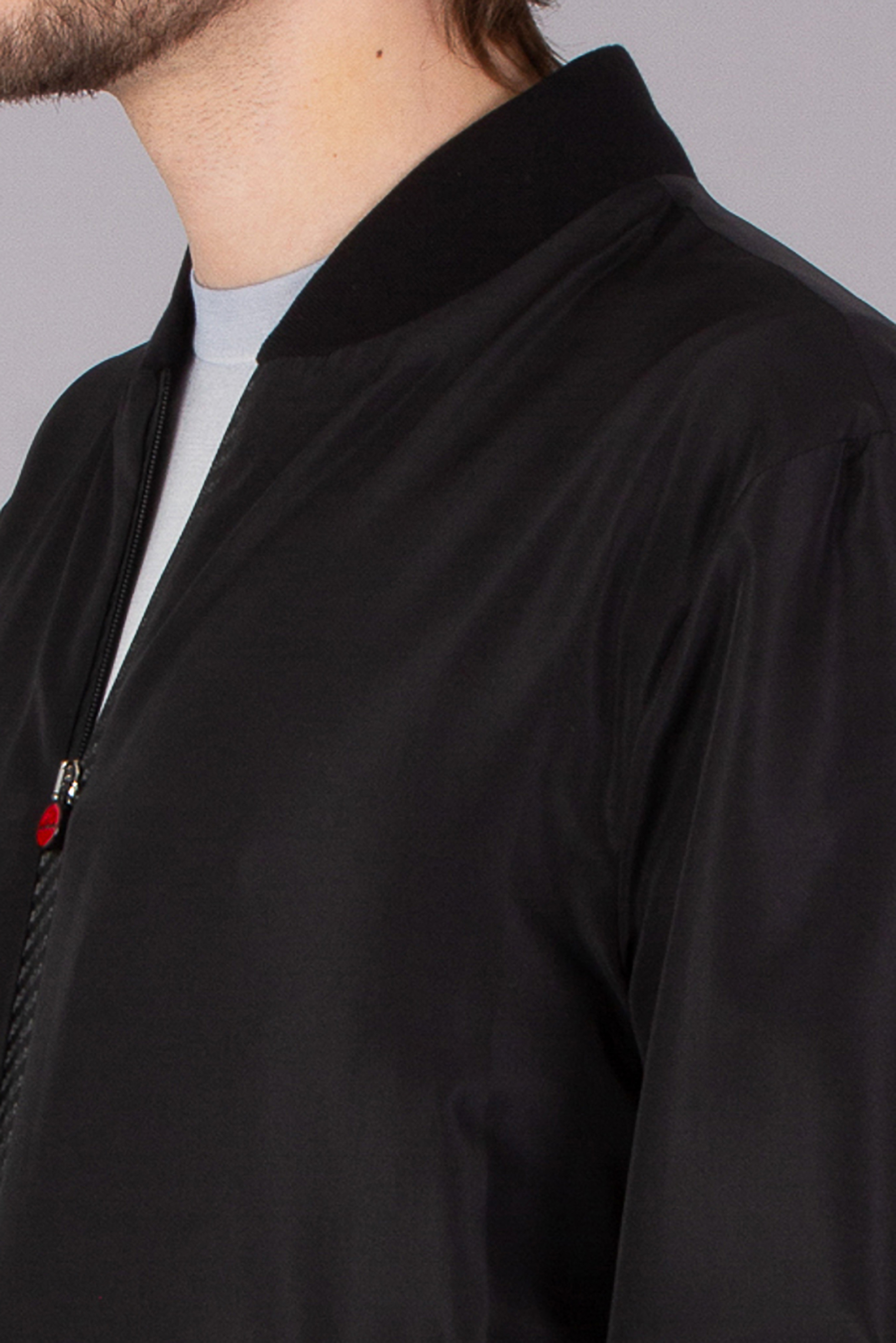 KITON Regular Fit Technical Fabric Bomber Jacket KITON Regular Fit Technical Fabric Bomber Jacket