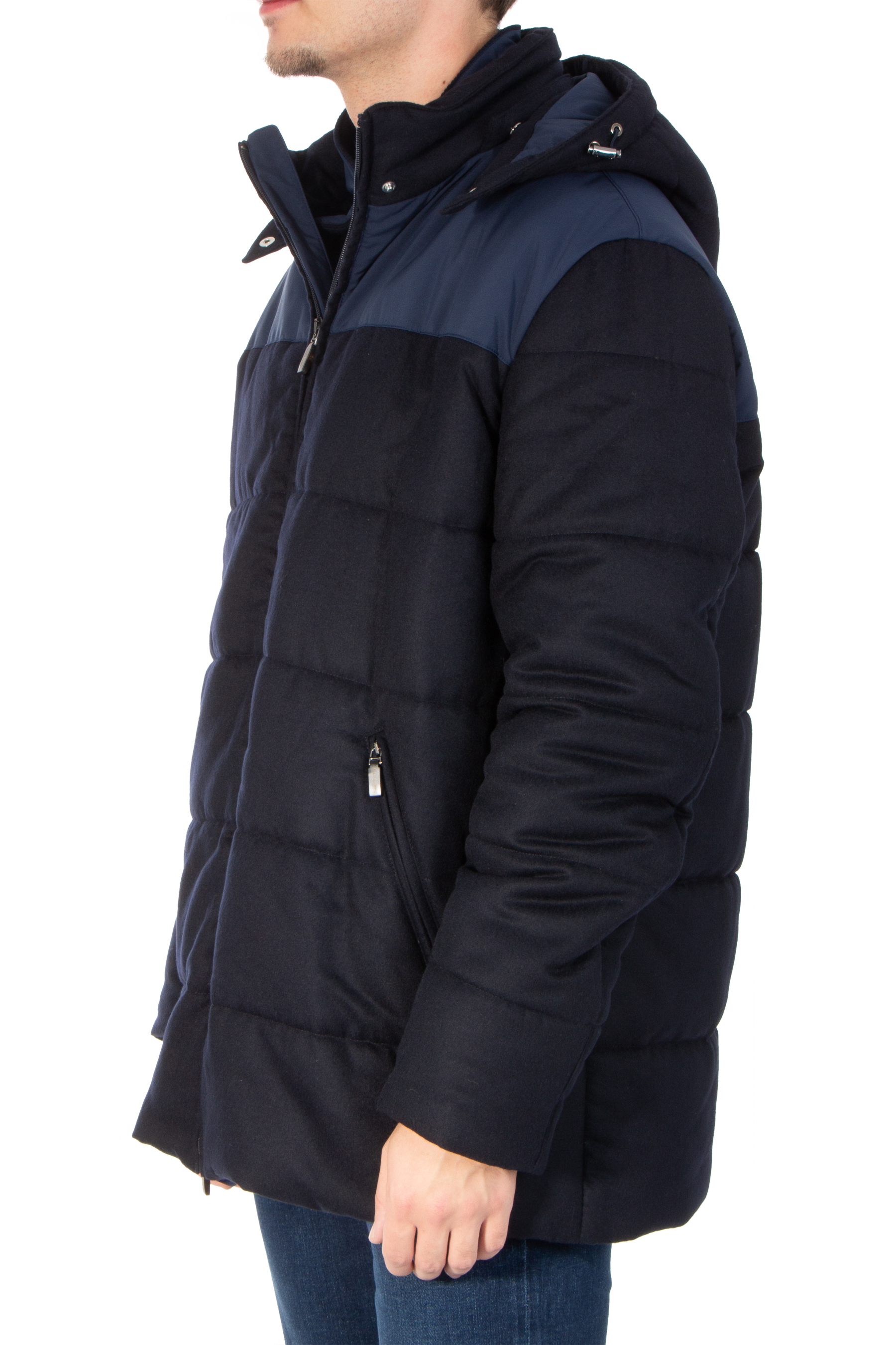 COLOMBO Padded Cashmere Car Coat COLOMBO Padded Cashmere Car Coat