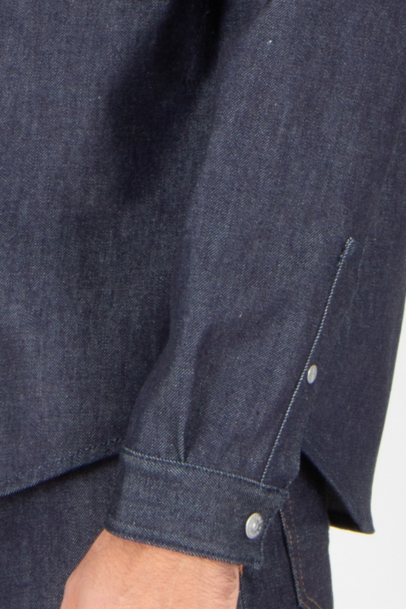 STONE ISLAND Comfort Fit Rinsed Organic Cotton Denim Overshirt Hosen, Jeans, Mantel, Langarm, Blazer