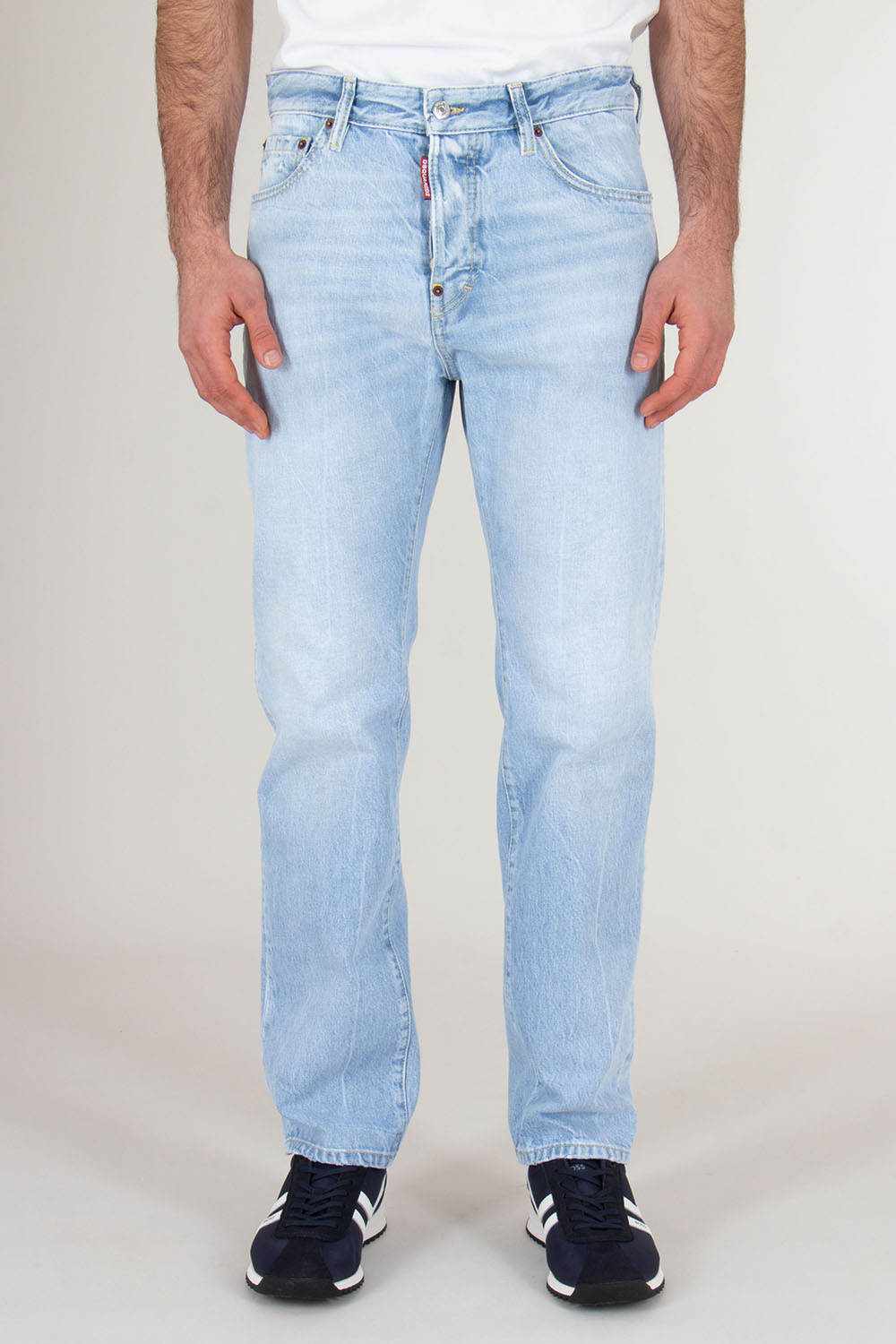 DSQUARED2 Regular Fit Washed Distressed Denim Jeans 642