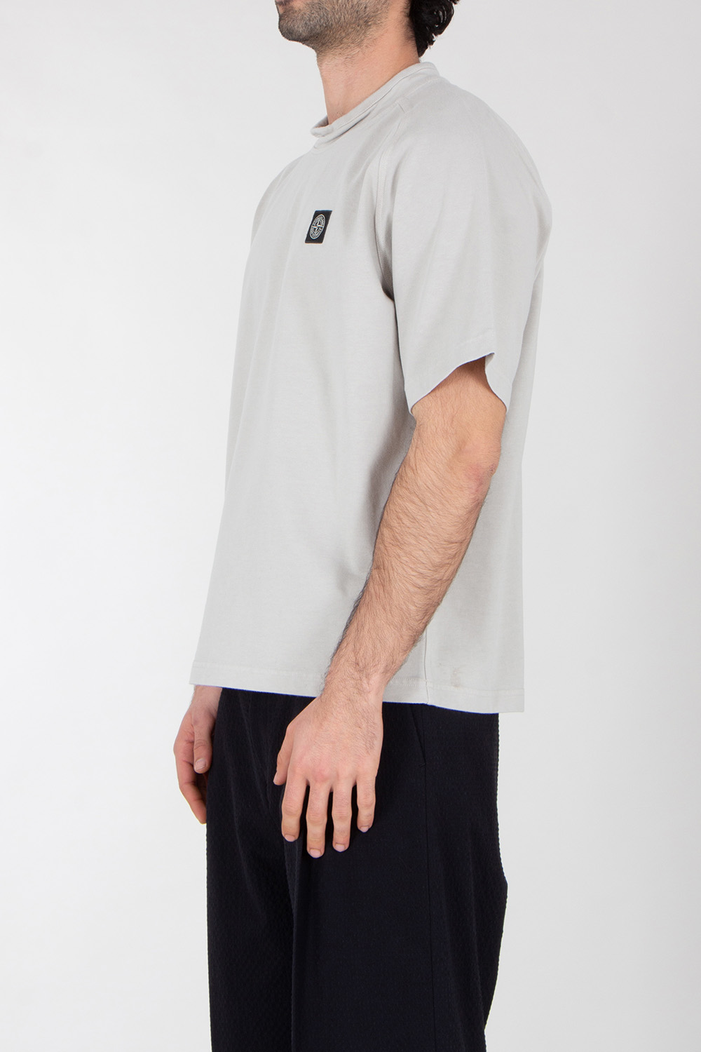 STONE ISLAND Relaxed Fit Short Sleeved Sweatshirt