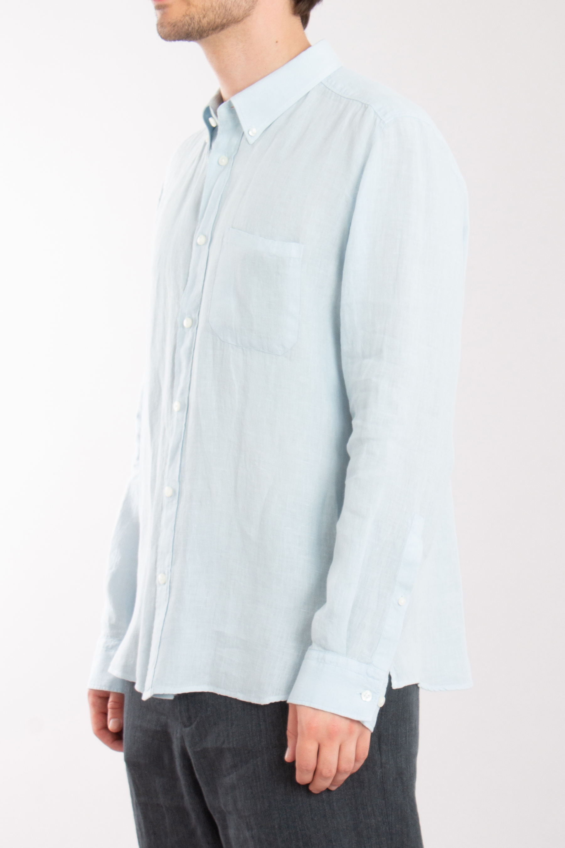 HUGO Straight Fit Linen Shirt Ermann