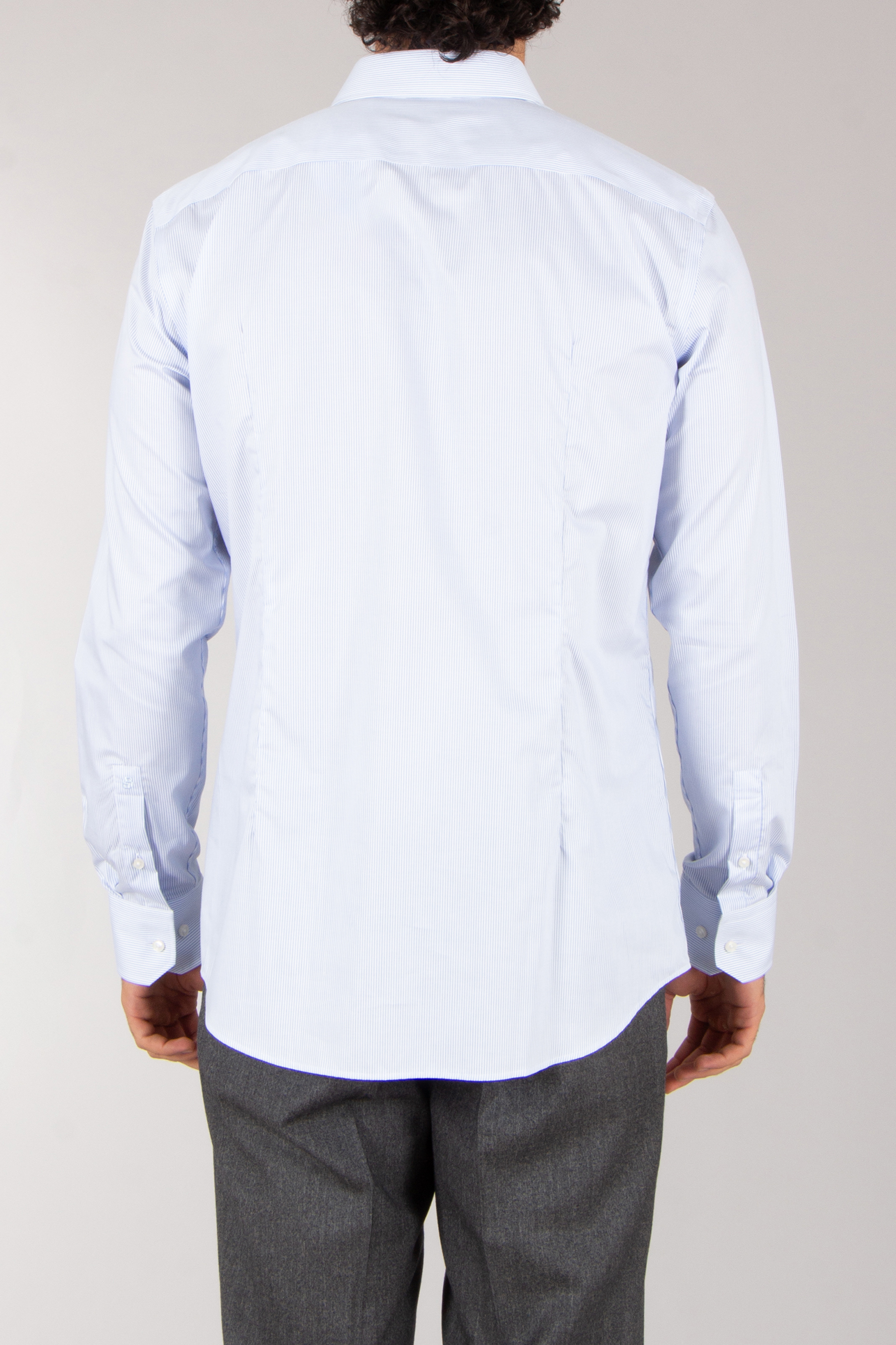 BOSS Slim Fit Striped Cotton Twill Shirt H-Hank Bekleidung, Langarm, Hemd, Ärmel, Kleid, Hemd