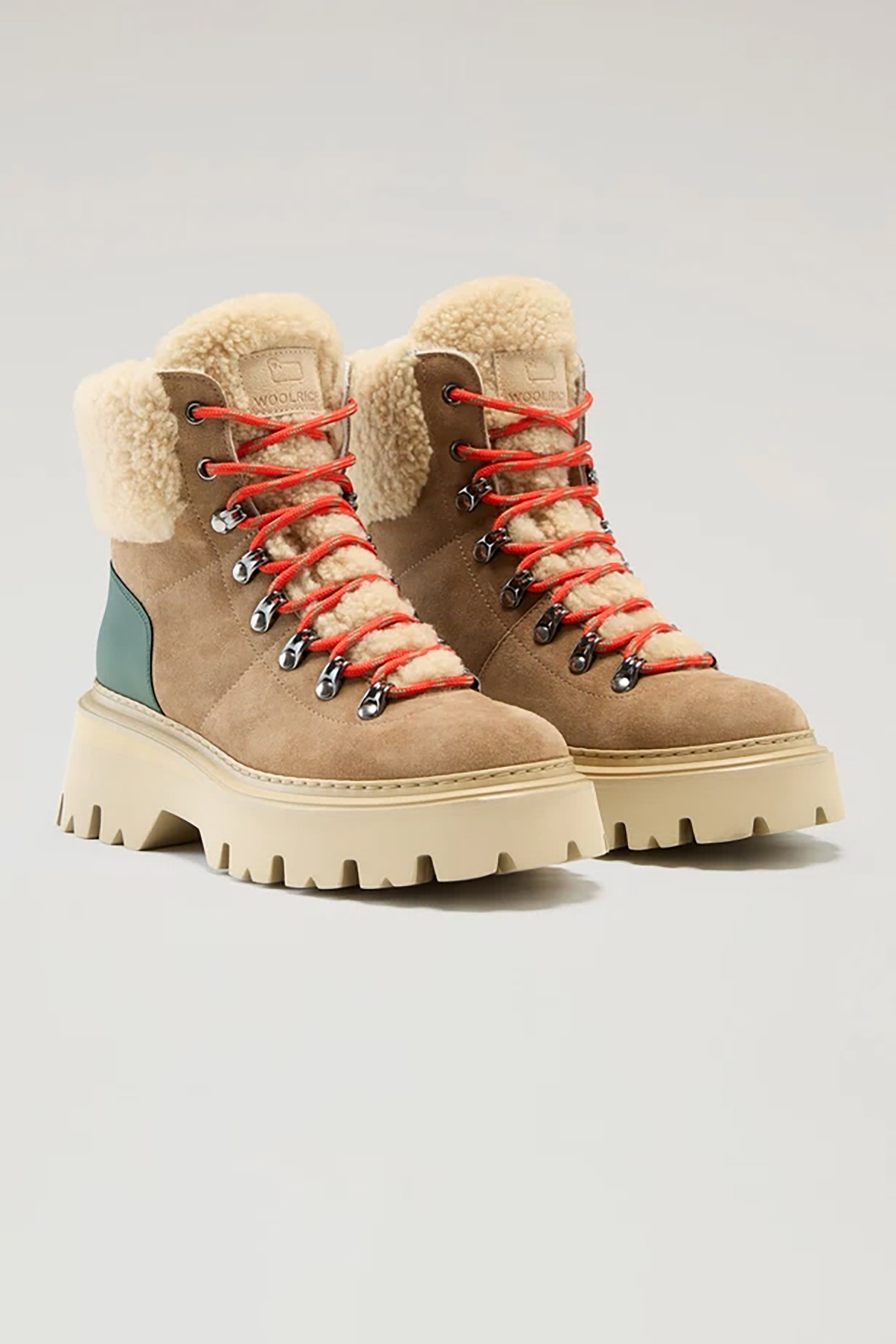 WOOLRICH Chamois Leather Ankle Boots Montone WOOLRICH Chamois Leather Ankle Boots Montone
