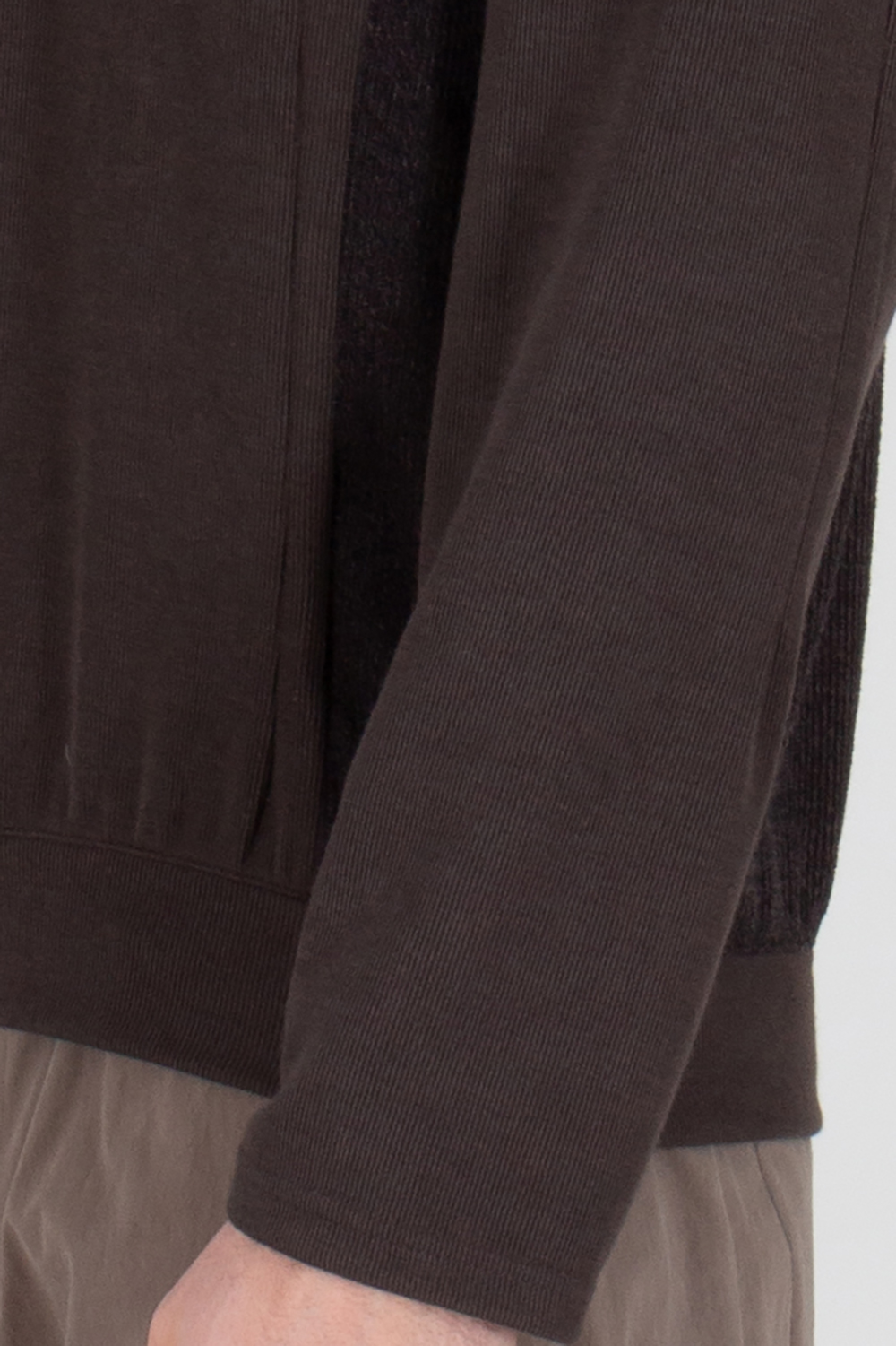 XLIM Regular Fit Knit Panelled Knit Sweater