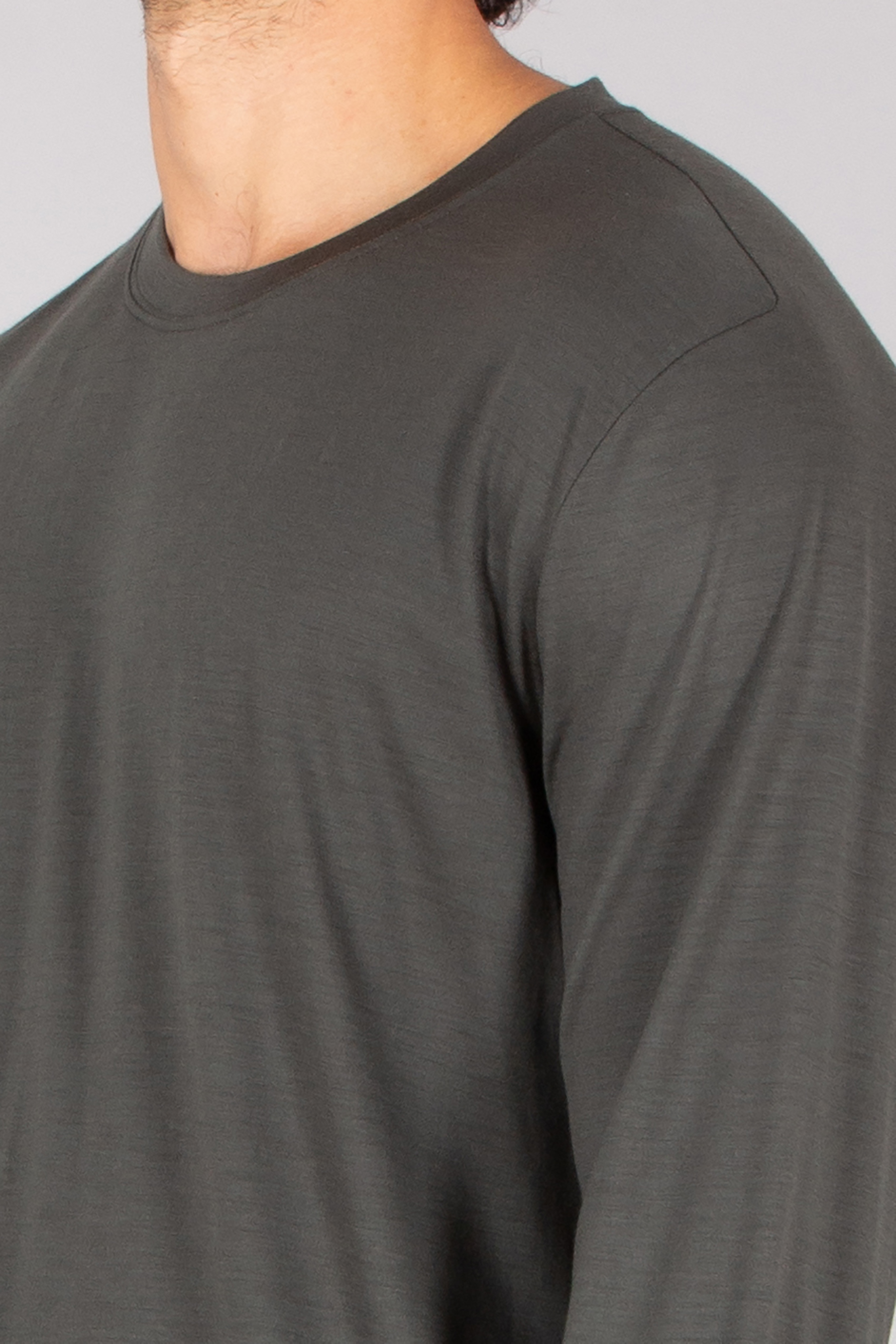 SEASE Regular Fit Virgin Wool Long-Sleeve T-Shirt Langarm, Ärmel, T-Shirt, Mann, Person
