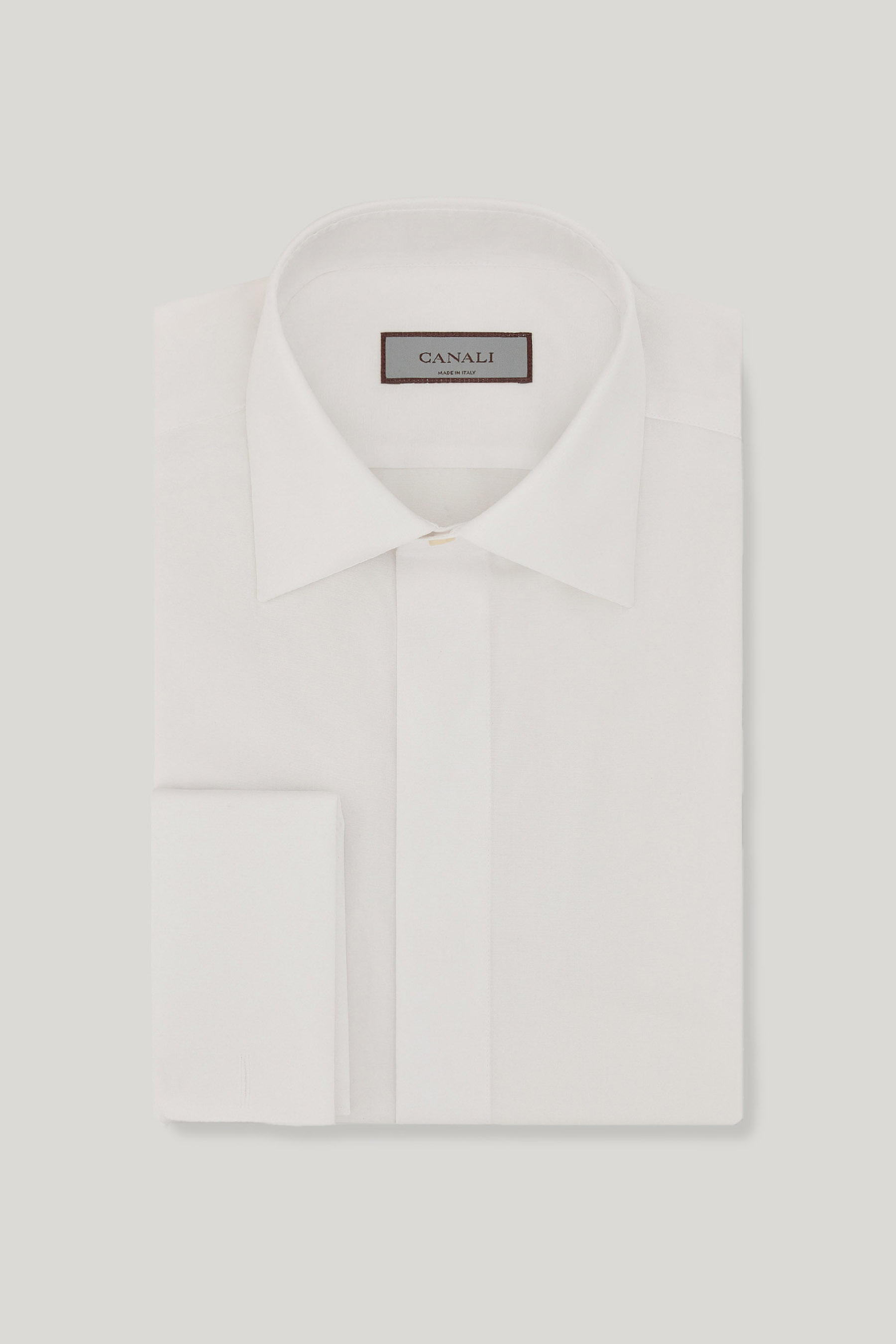 CANALI Regular Fit Cotton Tuxedo Shirt Bekleidung, Hemd, Kleid, Hemd
